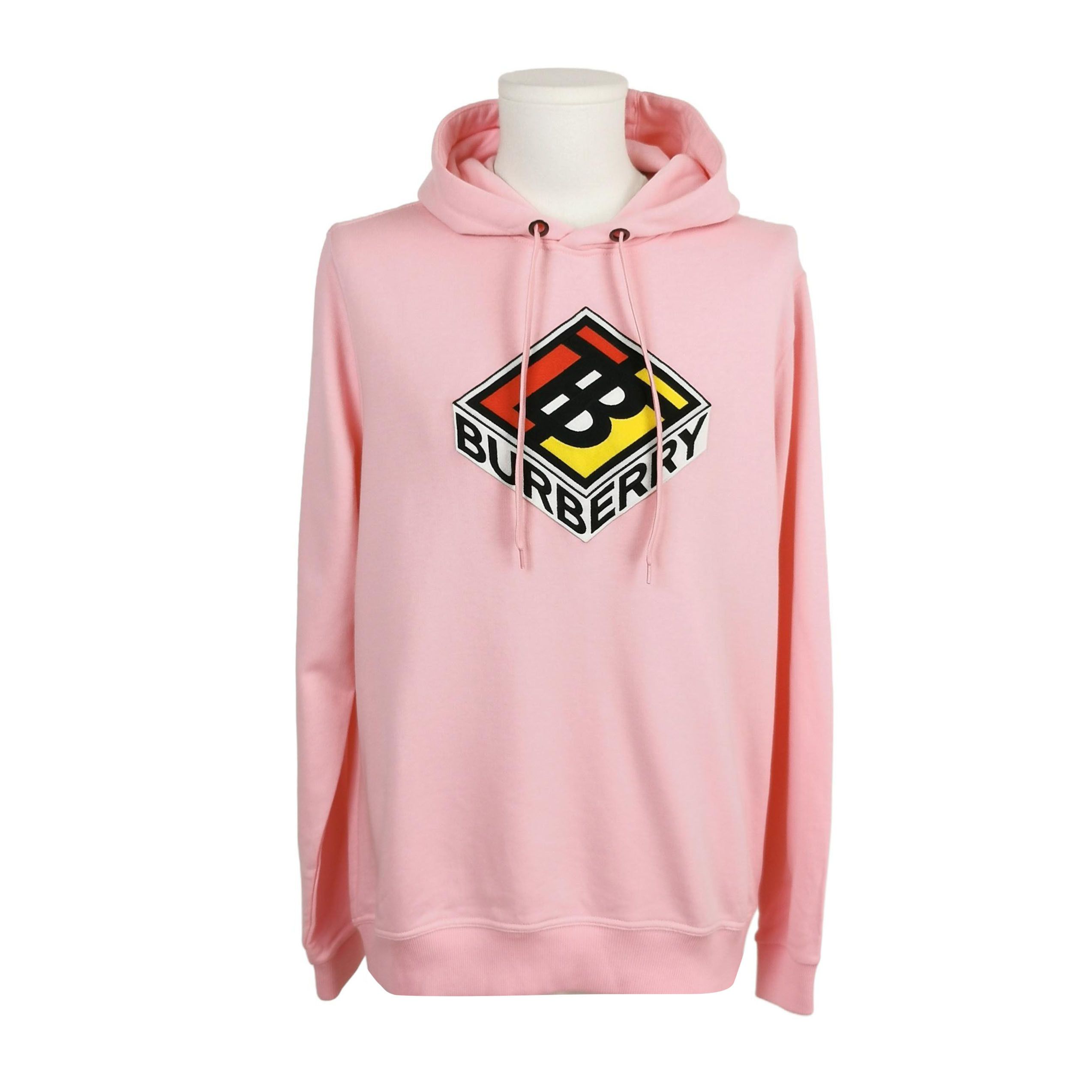 Burberry Burberry Pink TB Logo Hoodie Size M Size US M / EU 48-50 / 2 - 2 Thumbnail