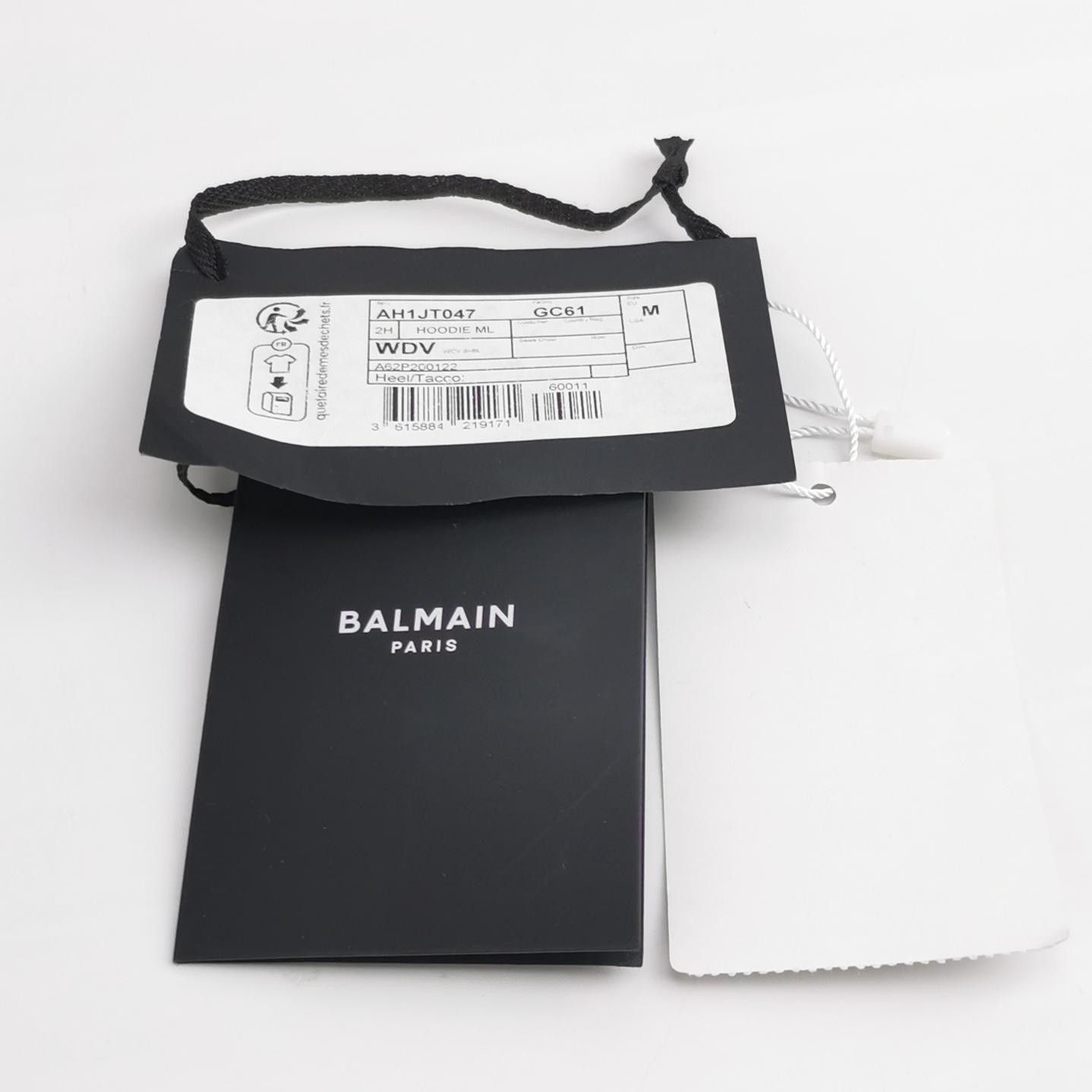 Balmain Balmain Logo Cotton Hoodie Size M Size US M / EU 48-50 / 2 - 5 Thumbnail