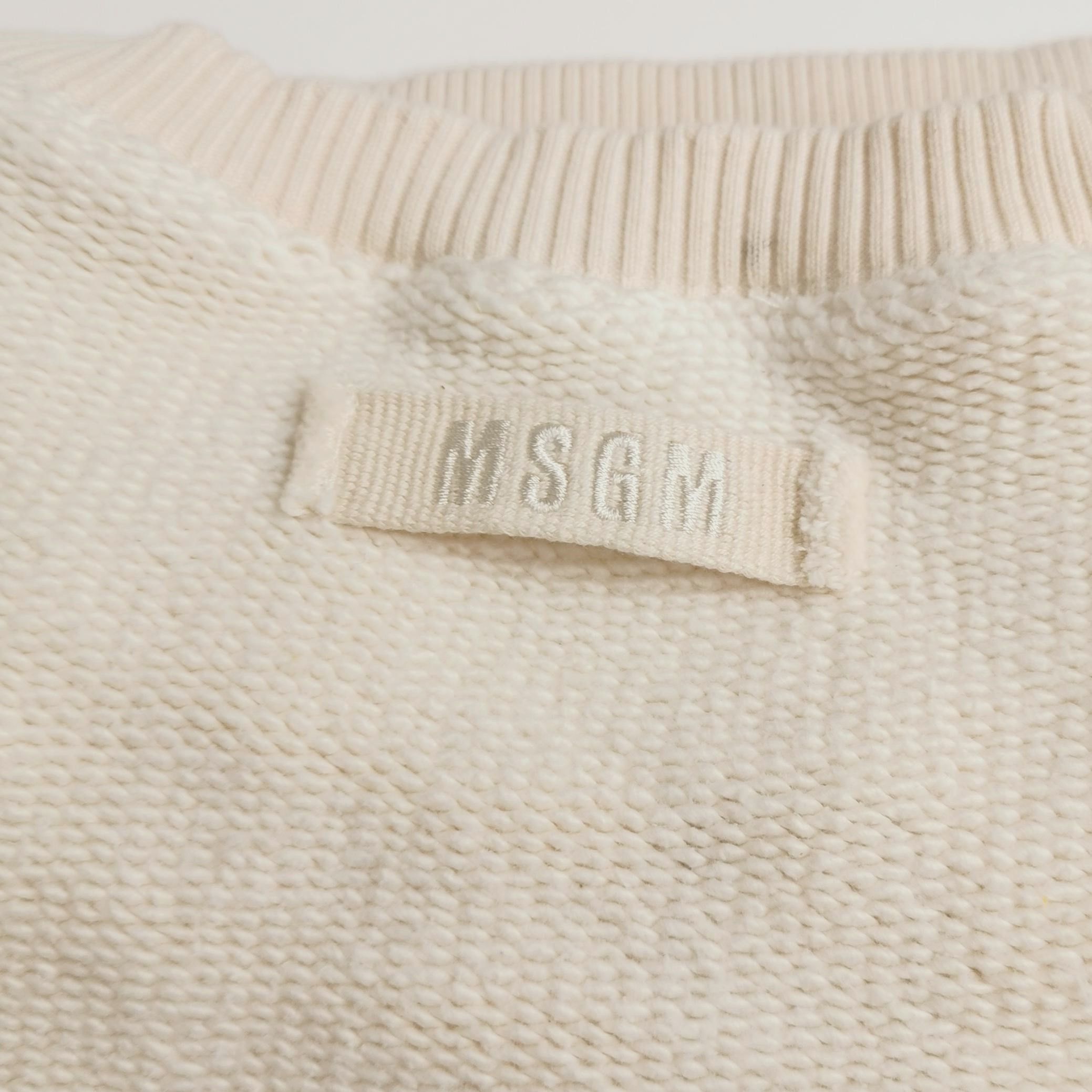 MSGM MSGM Mermaid Graphic Raw Edge Short Sleeve Sweatshirt S Size US S / EU 44-46 / 1 - 4 Thumbnail