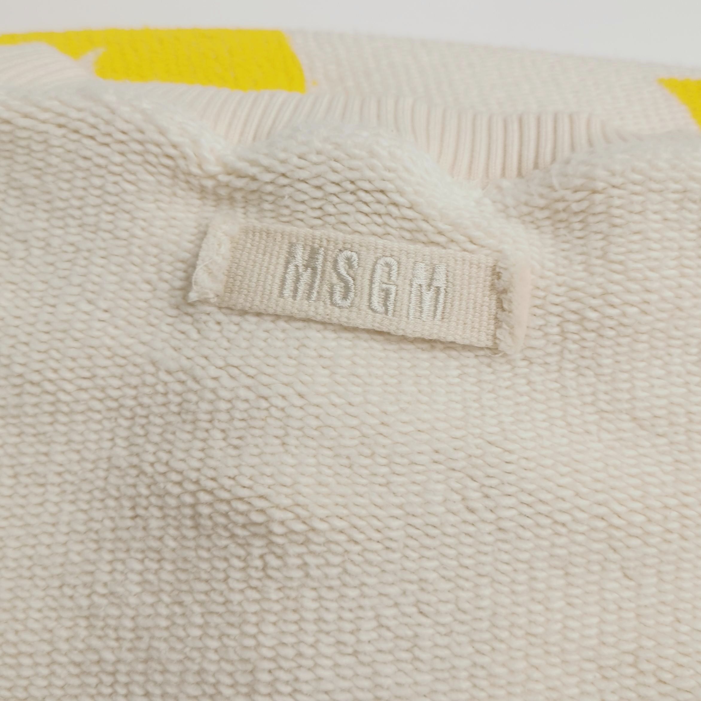 MSGM MSGM Graphic Print Raw Hem Sweatshirt Size S Size US S / EU 44-46 / 1 - 4 Thumbnail