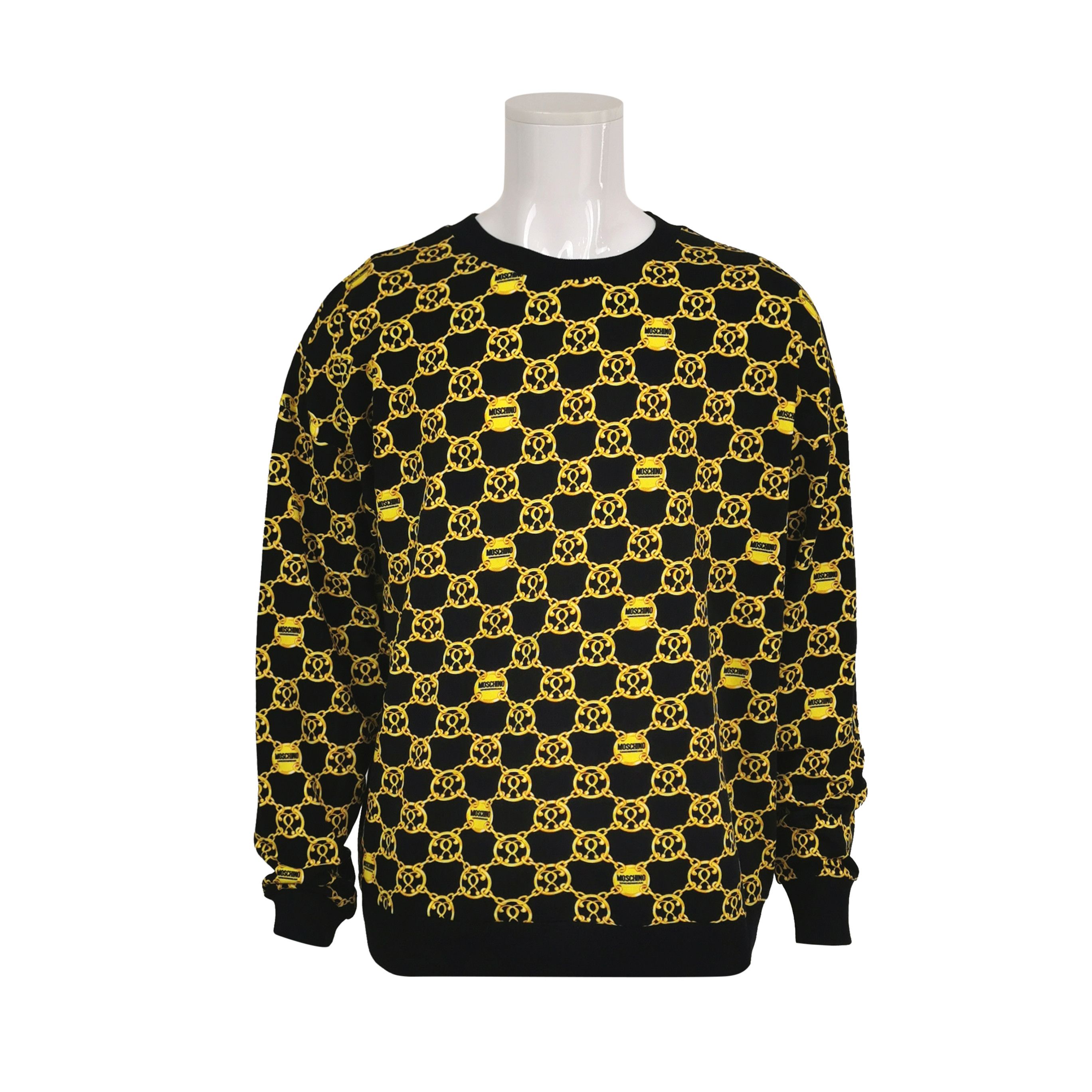 Moschino Moschino Chain Print Crewneck Sweatshirt Size L Size US L / EU 52-54 / 3 - 2 Thumbnail