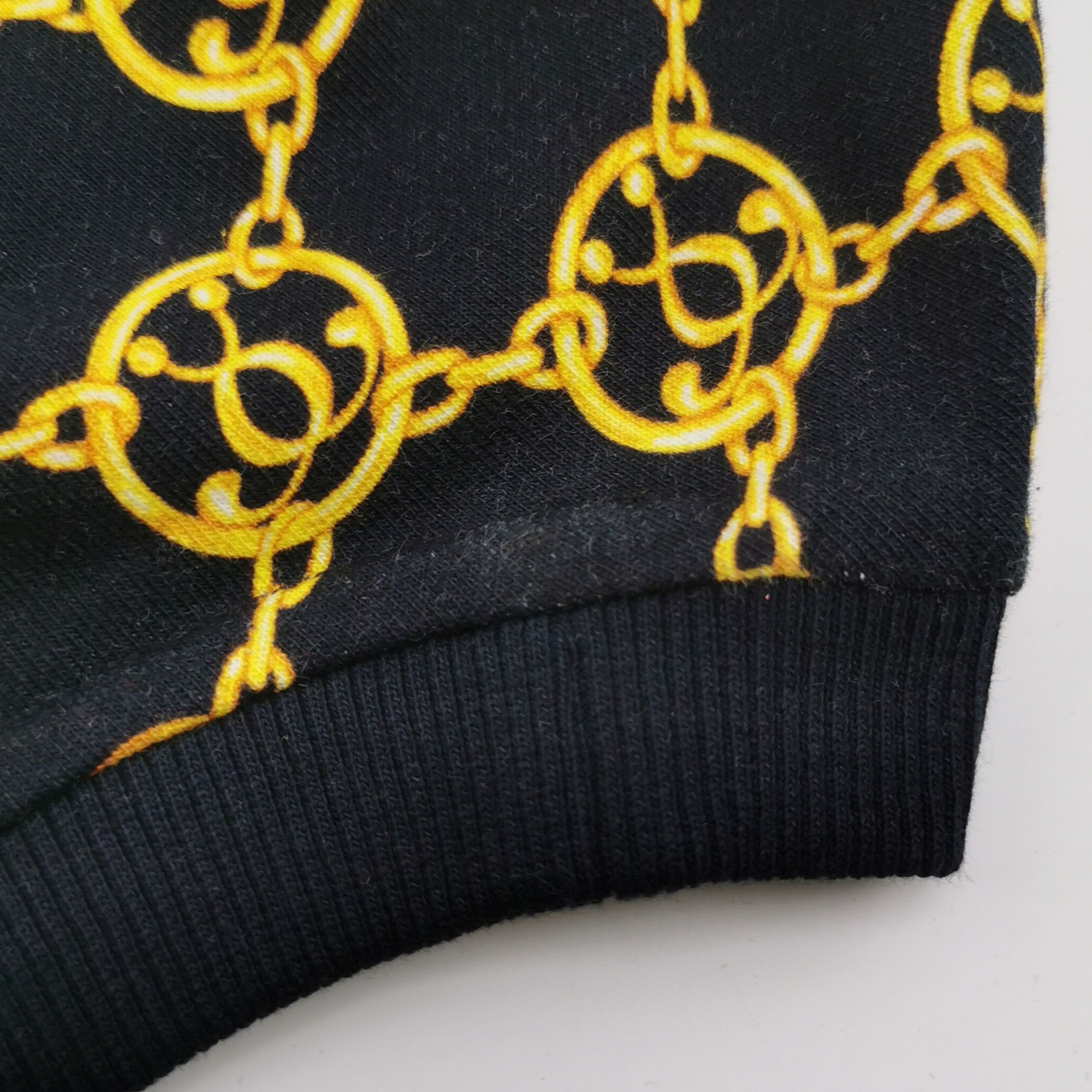 Moschino Moschino Chain Print Crewneck Sweatshirt Size L Size US L / EU 52-54 / 3 - 10 Thumbnail