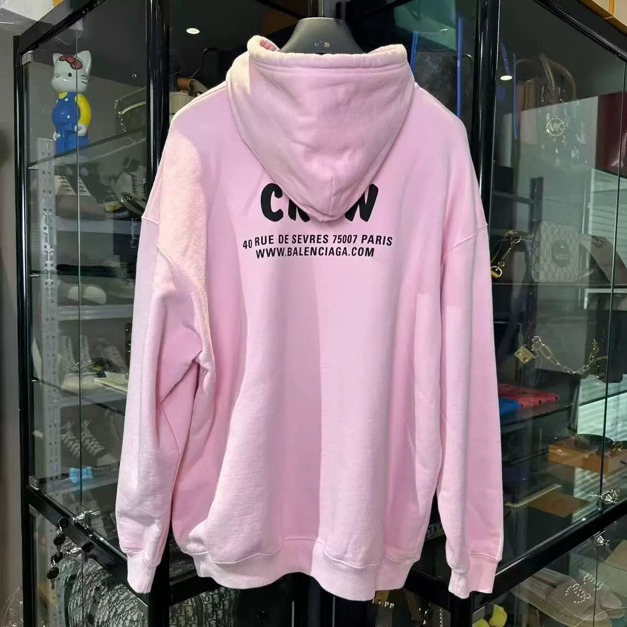 Balenciaga Balenciaga Pink Hoodie XS Women Size XS / US 0-2 / IT 36-38 - 2 Thumbnail