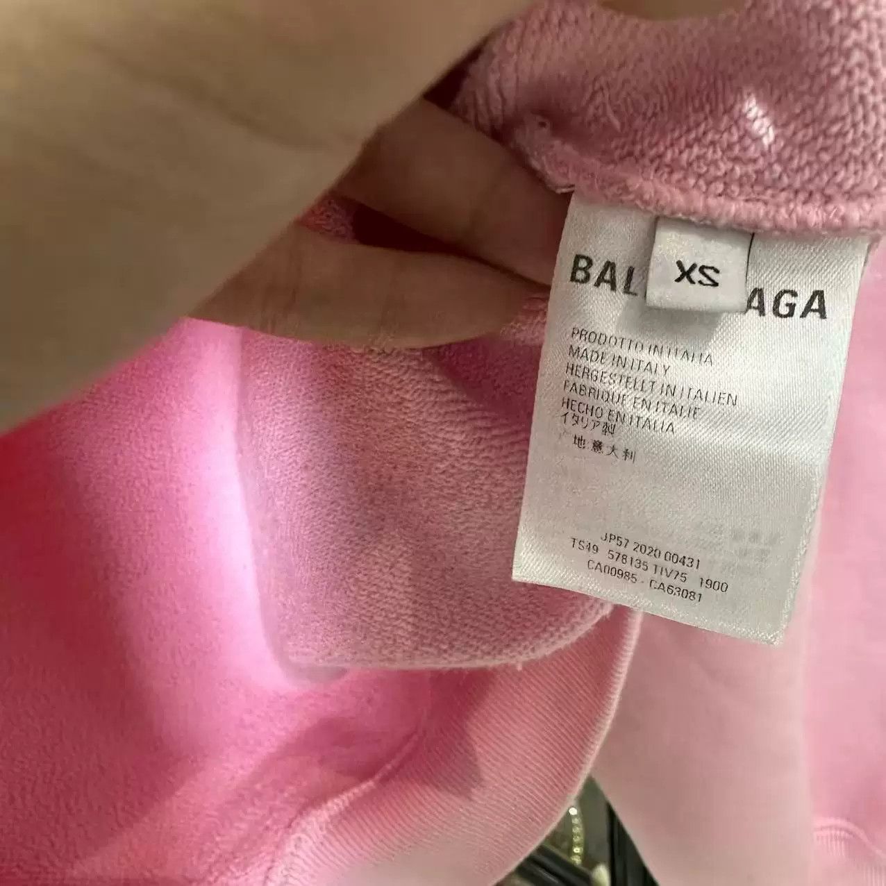 Balenciaga Balenciaga Pink Hoodie XS Women Size XS / US 0-2 / IT 36-38 - 4 Thumbnail