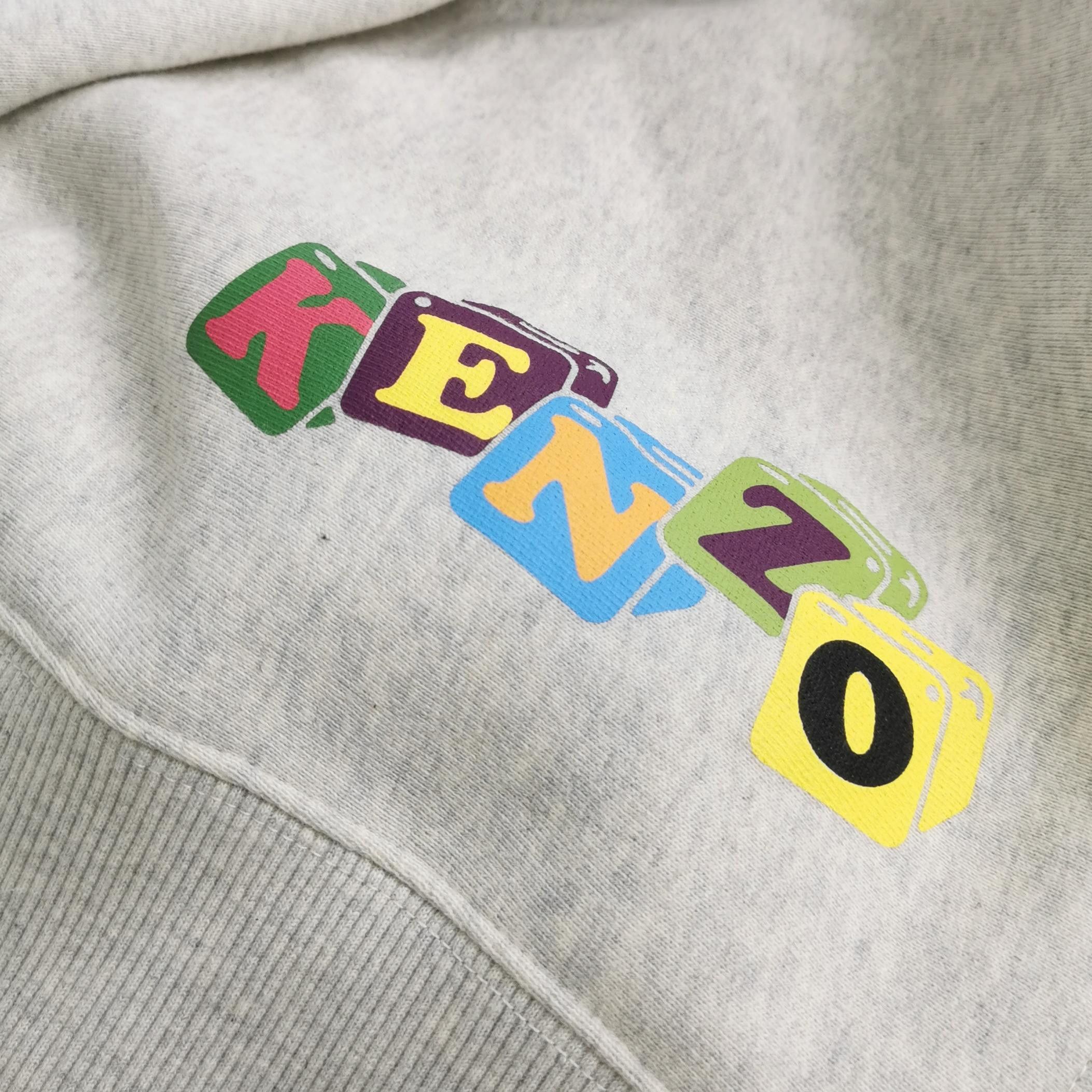 Kenzo Kenzo Graphic Logo Heather Gray Sweatshirt L Size US L / EU 52-54 / 3 - 4 Thumbnail