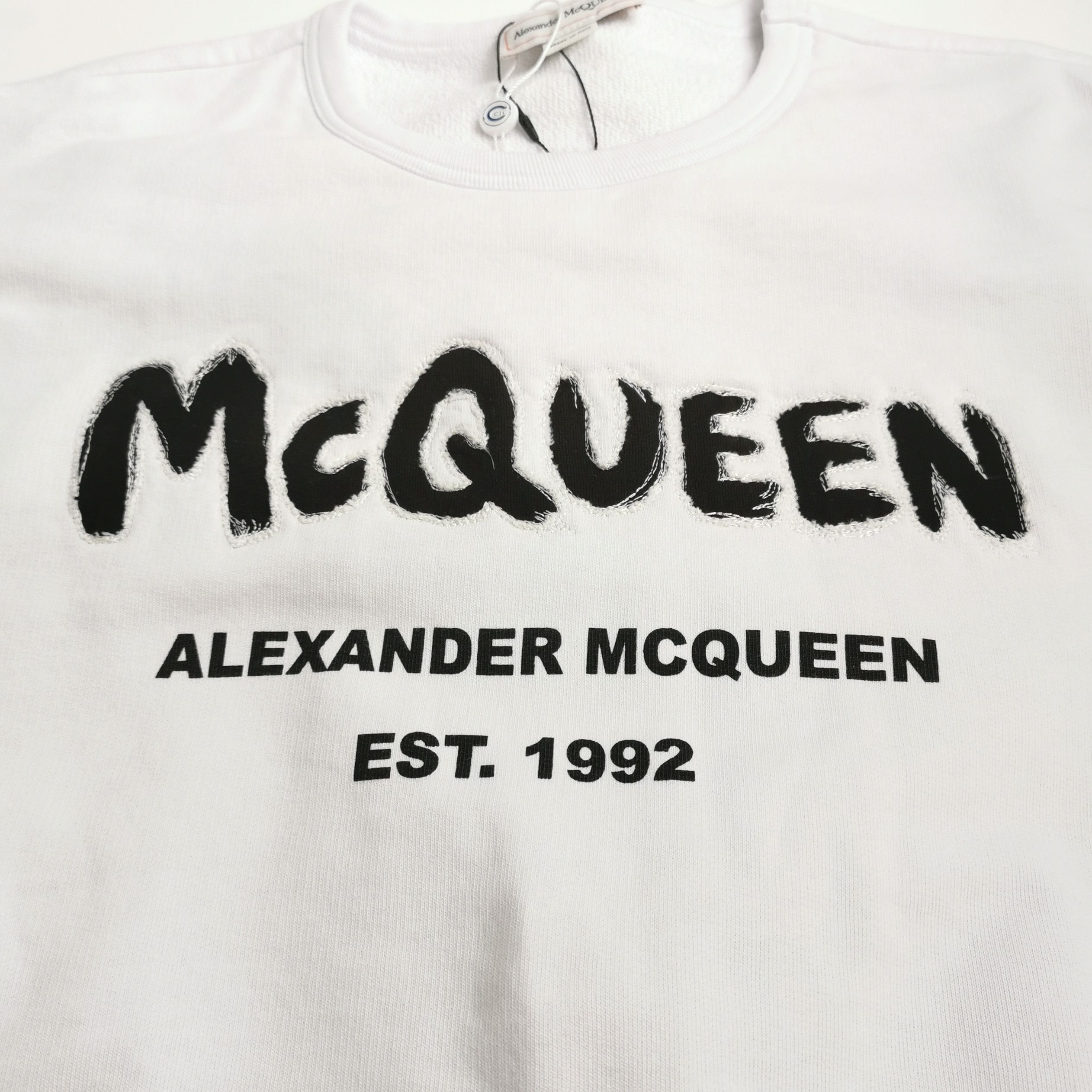 Alexander McQueen Alexander McQueen Embroidered Logo Sweatshirt XL Size US XL / EU 56 / 4 - 4 Thumbnail