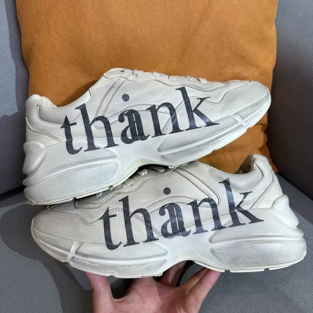 Gucci Gucci Distressed White Lowtop Sneakers 7 Men Size US 7 / EU 40 - 5 Thumbnail