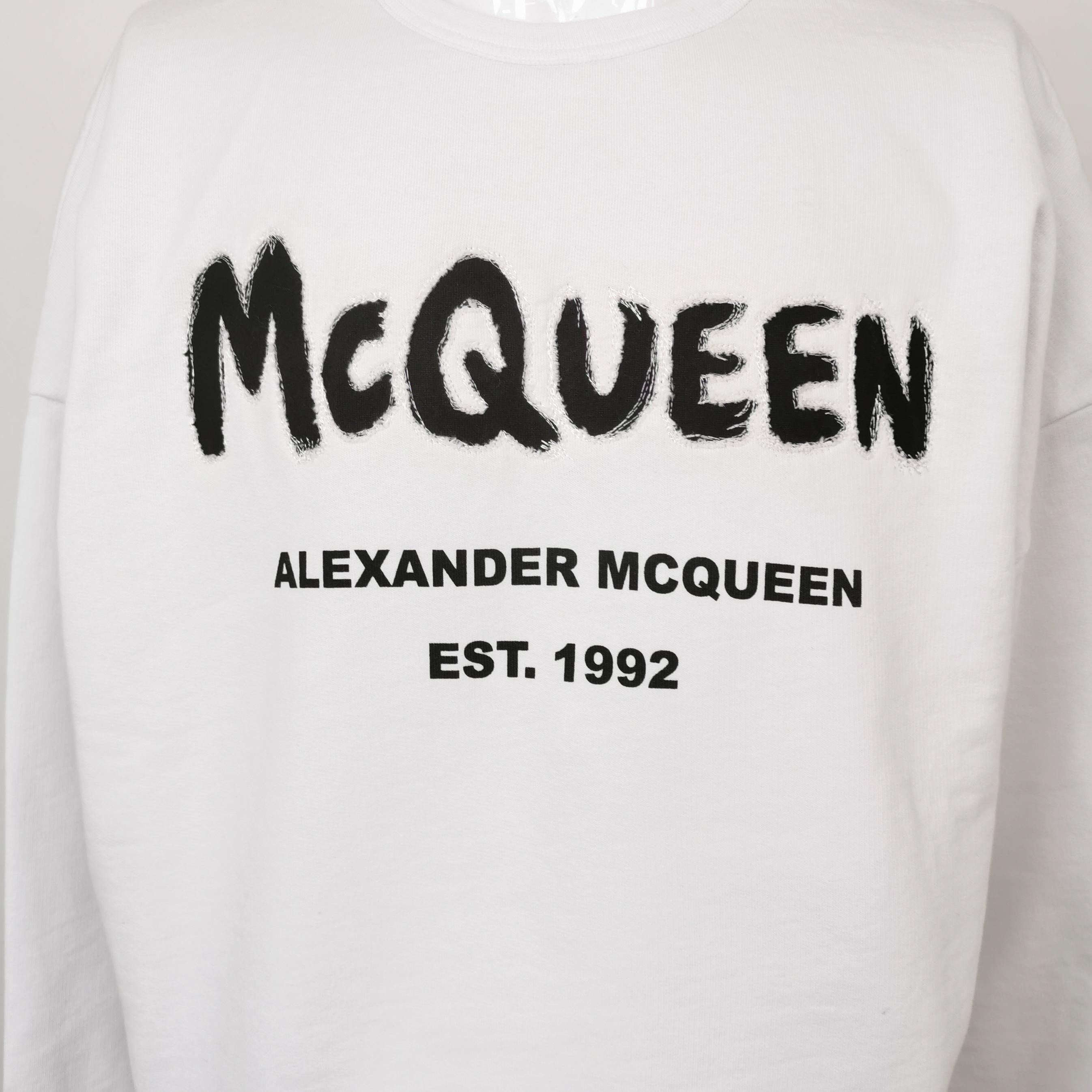 Alexander McQueen Alexander McQueen Graphic Logo Sweatshirt S Size US S / EU 44-46 / 1 - 4 Thumbnail