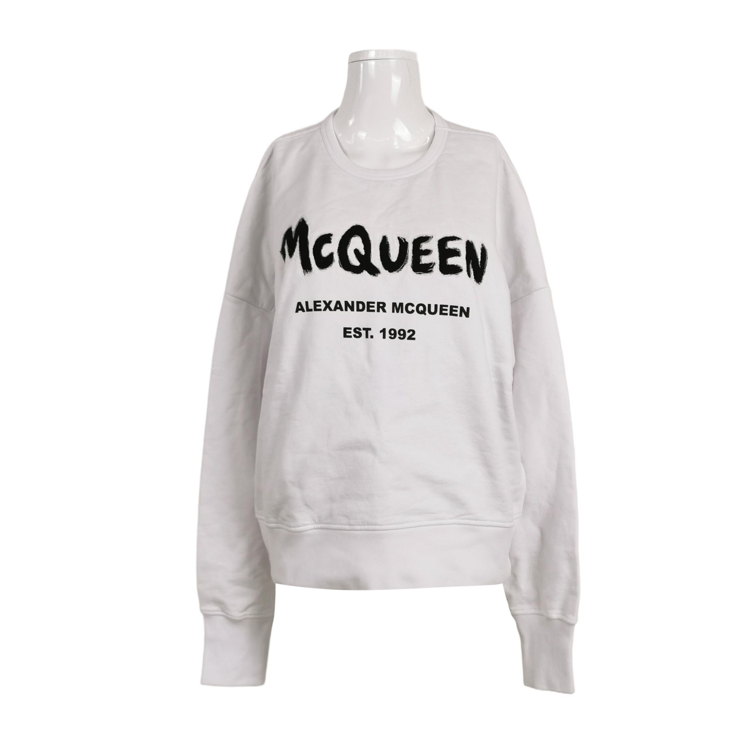 Alexander McQueen Alexander McQueen Logo Print Sweatshirt US M Size US M / EU 48-50 / 2 - 2 Thumbnail