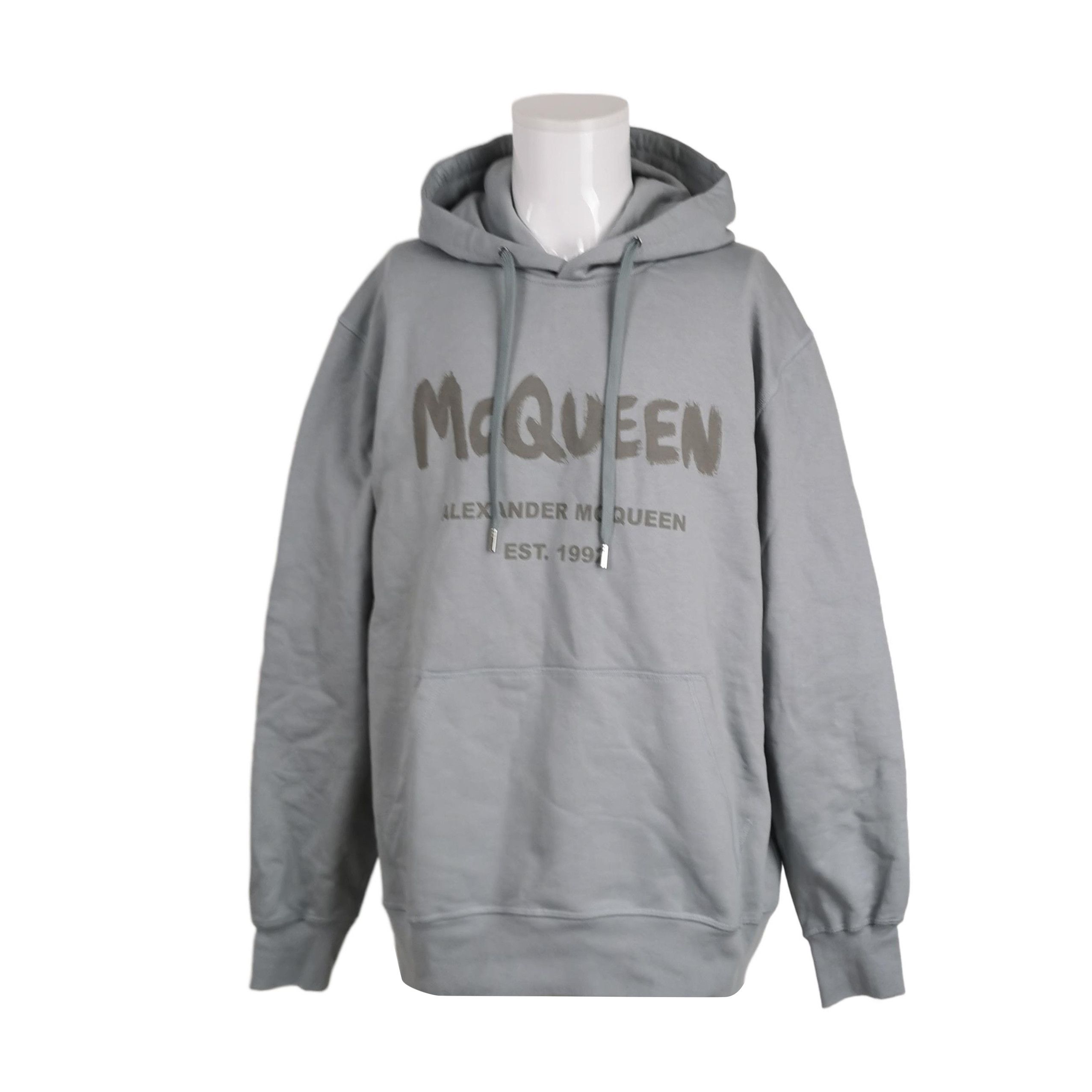 Alexander McQueen Alexander McQueen Logo Print Hoodie XL Size US XL / EU 56 / 4 - 2 Thumbnail