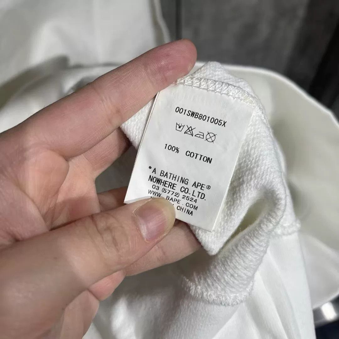 Bape Bape Ape Head White Hoodie S Women Size S / US 4 / IT 40 - 5 Thumbnail