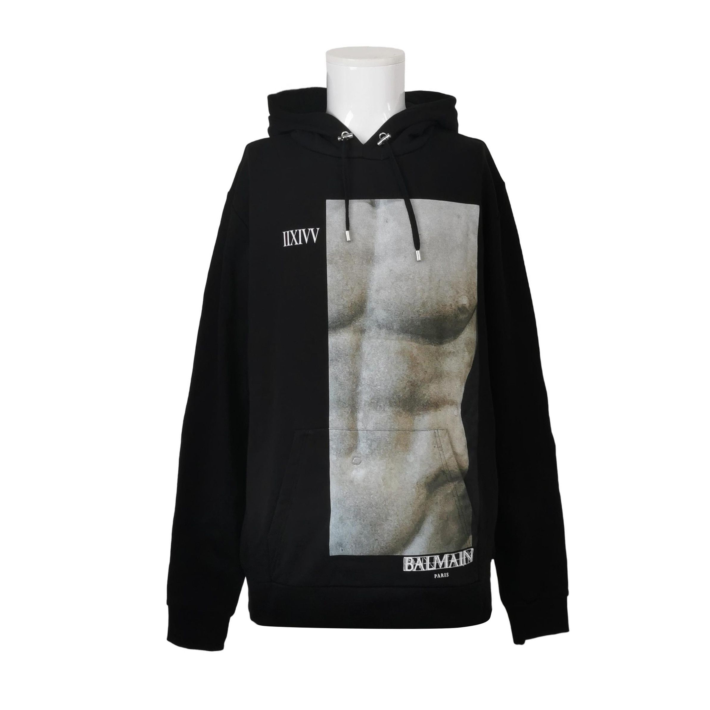 Balmain Balmain Statue Graphic Print Hoodie Size M Size US M / EU 48-50 / 2 - 2 Thumbnail