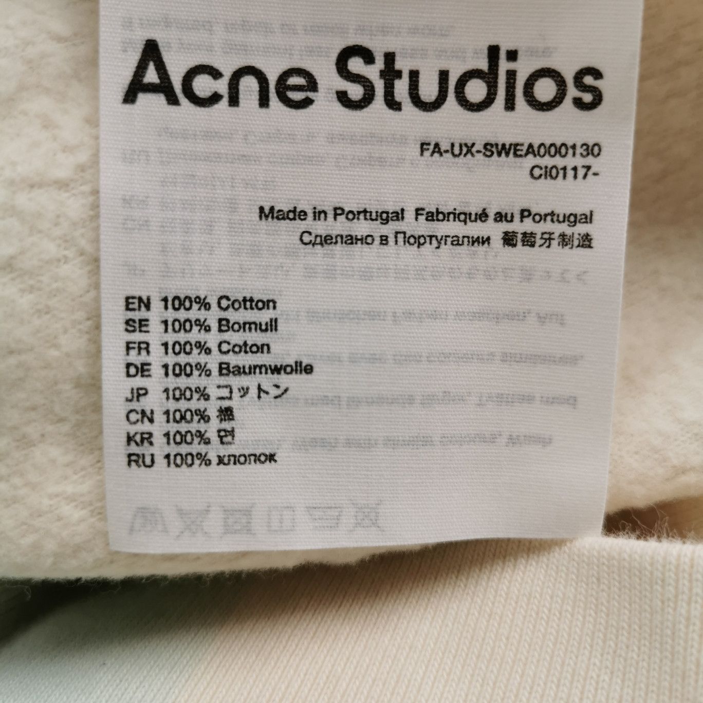 Acne Studios Acne Studios Multi-Color Striped Hoodie Size XS Size US XS / EU 42 / 0 - 7 Thumbnail