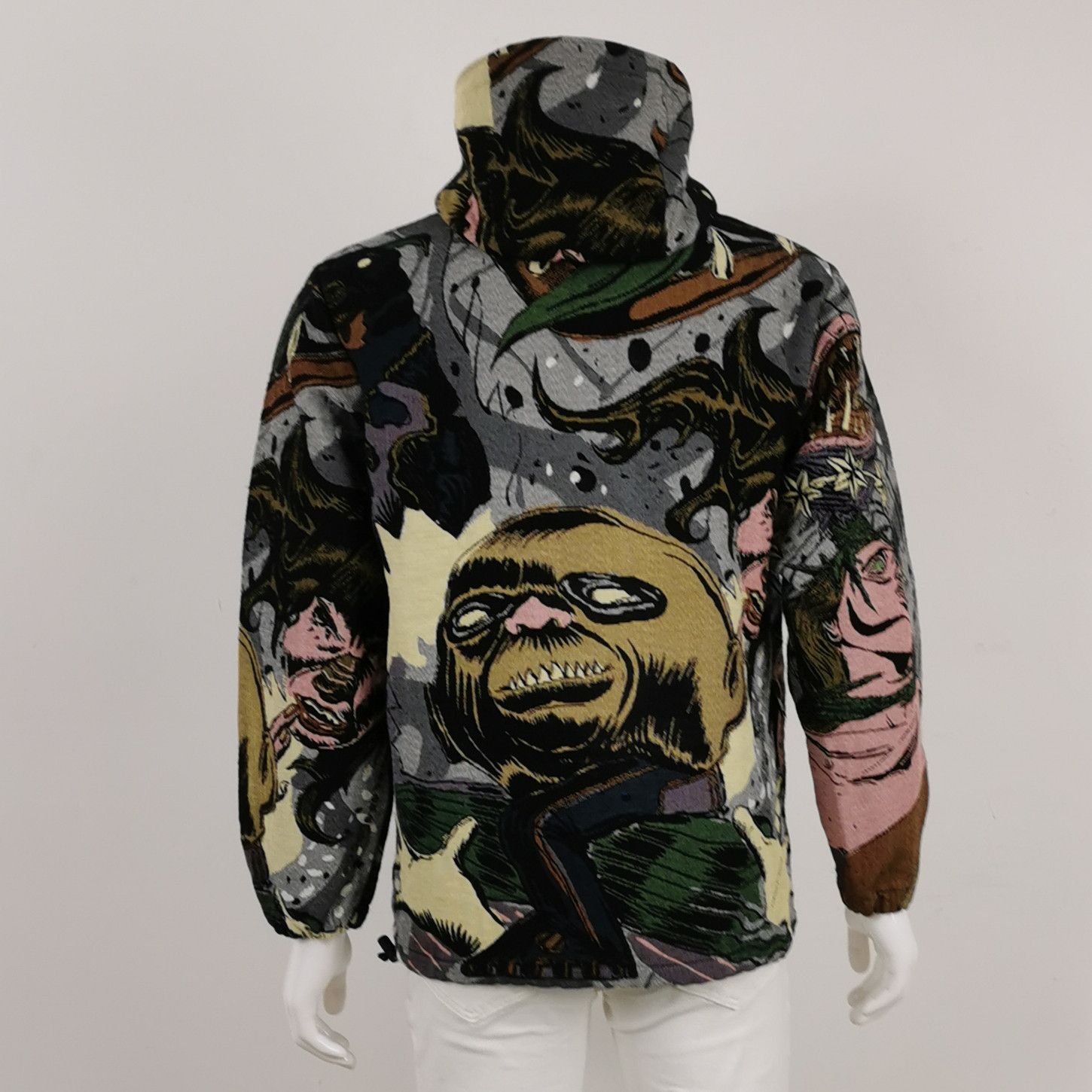 MSGM MSGM Graphic Tapestry Quarter Zip Hoodie EU 44 Size US S / EU 44-46 / 1 - 3 Thumbnail