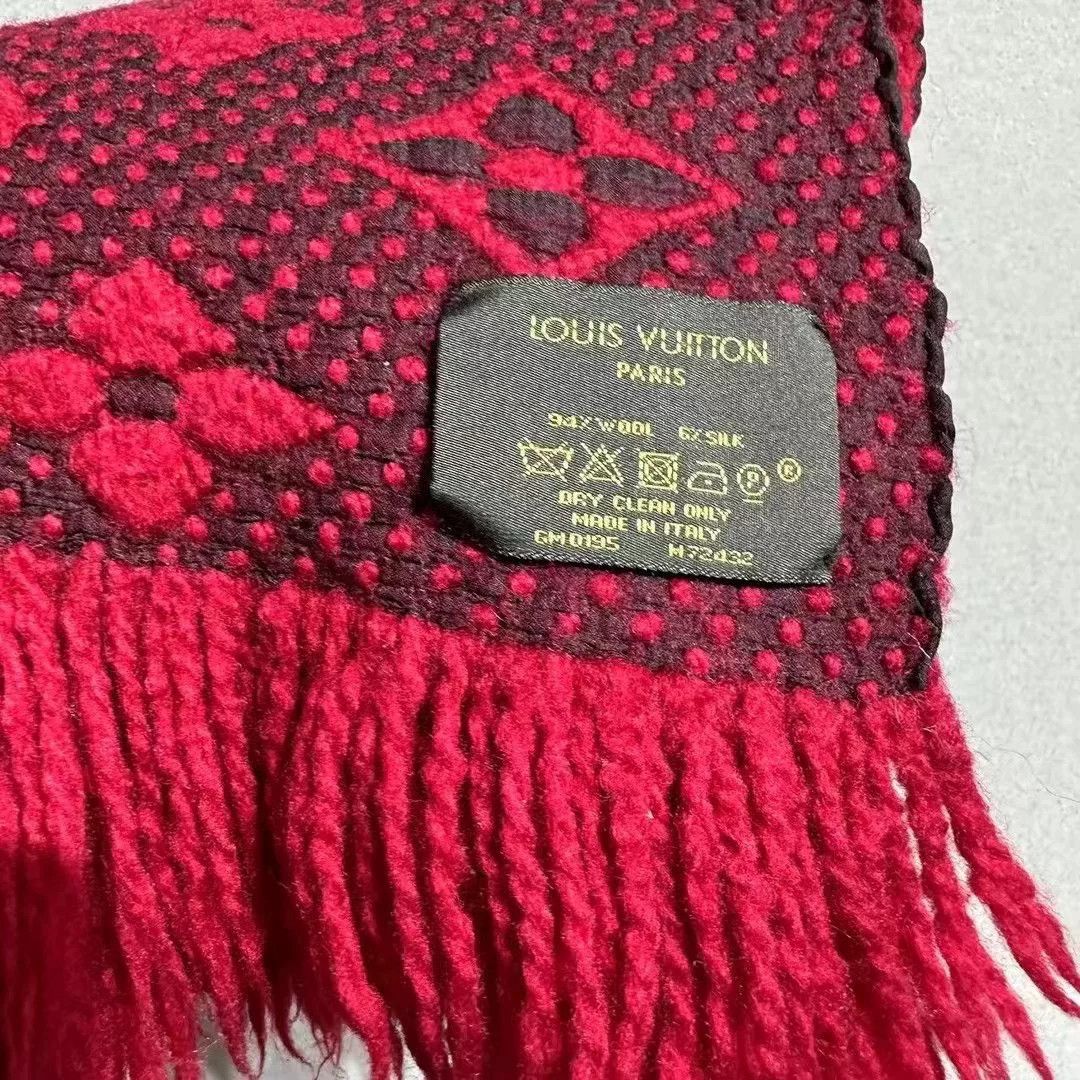 Louis Vuitton Louis Vuitton Red Scarf one size Men Size ONE SIZE - 2 Thumbnail