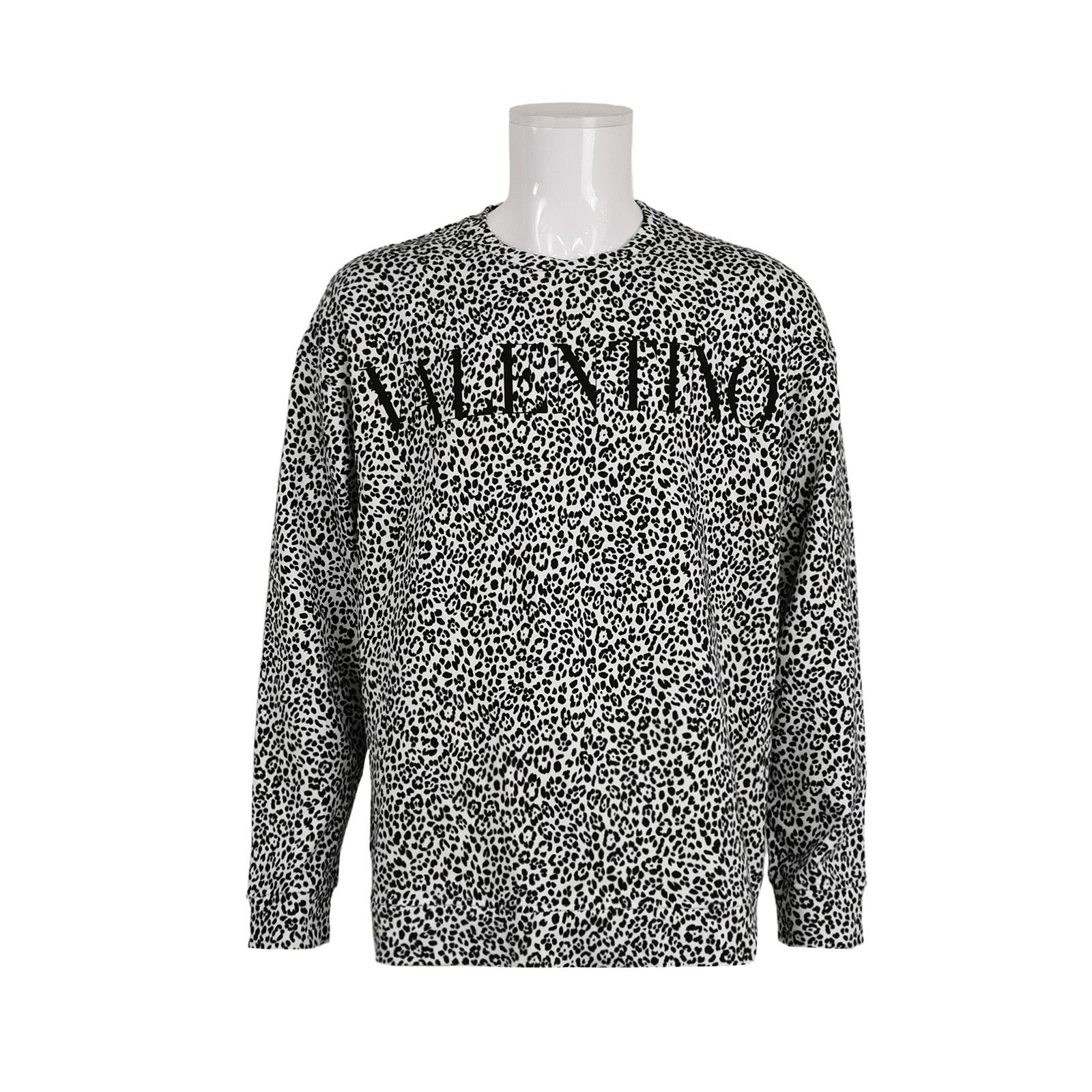 Valentino Valentino Leopard Print Logo Sweatshirt L Size US L / EU 52-54 / 3 - 2 Thumbnail