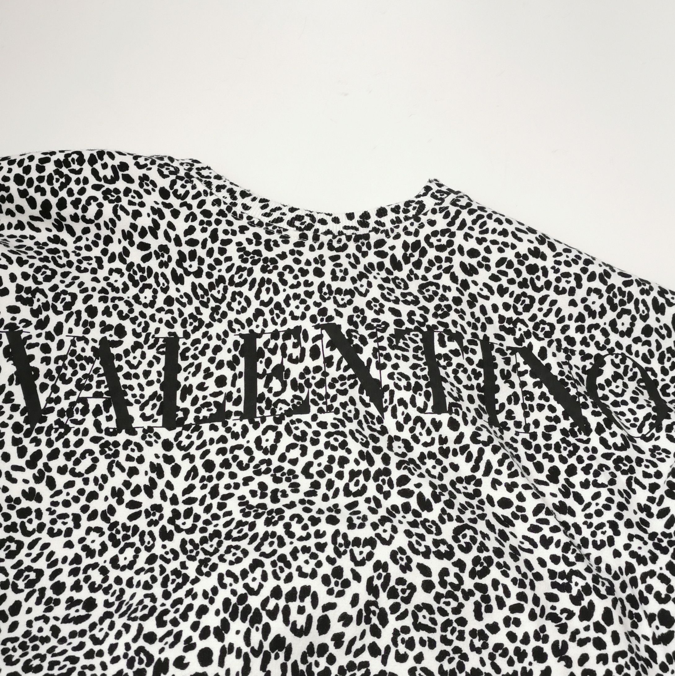 Valentino Valentino Leopard Print Logo Sweatshirt L Size US L / EU 52-54 / 3 - 4 Thumbnail
