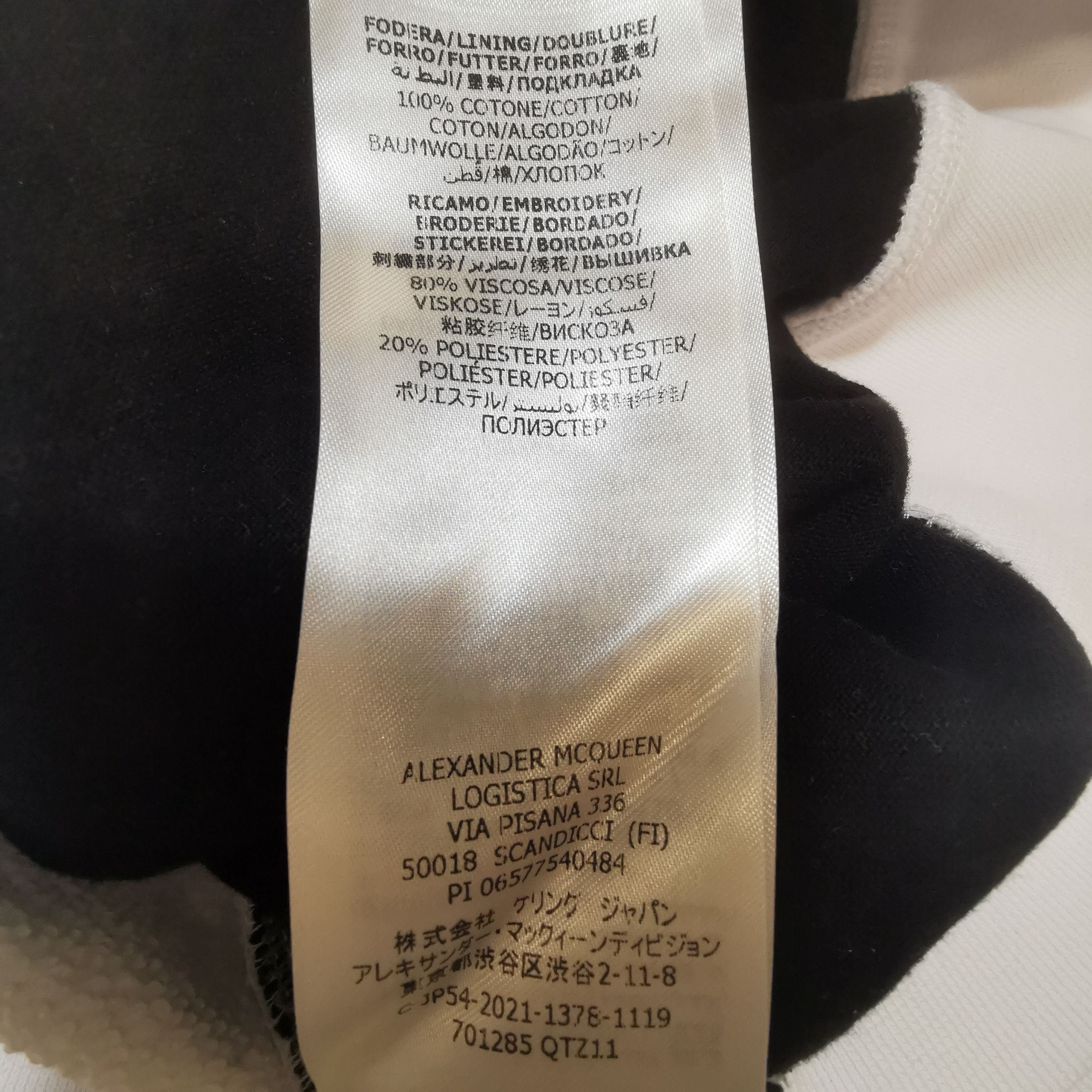 Alexander McQueen Alexander McQueen Logo Cotton Sweatshirt Size M Size US M / EU 48-50 / 2 - 9 Thumbnail