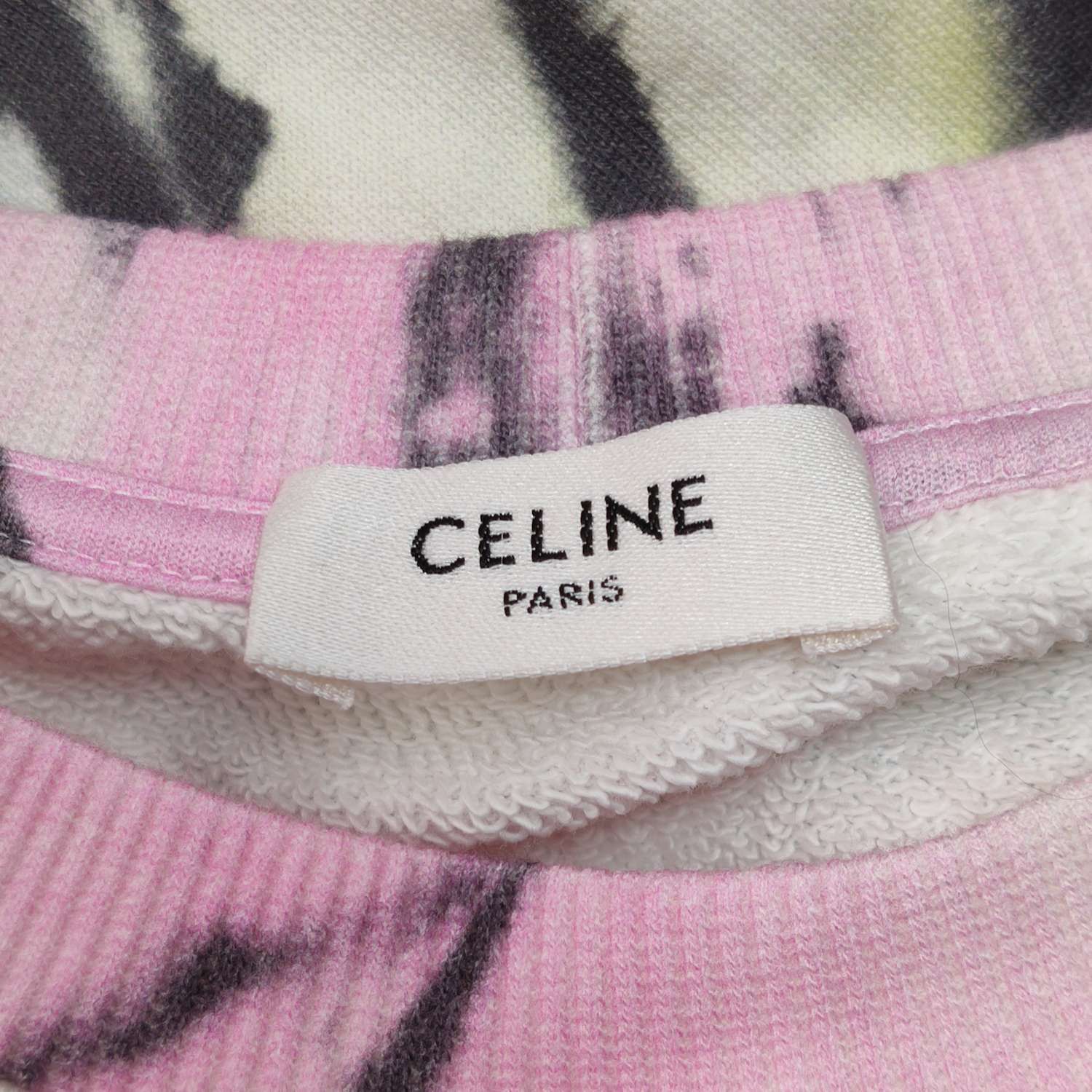 Celine Celine Tie-Dye Logo Sweatshirt Size S Size US S / EU 44-46 / 1 - 6 Thumbnail