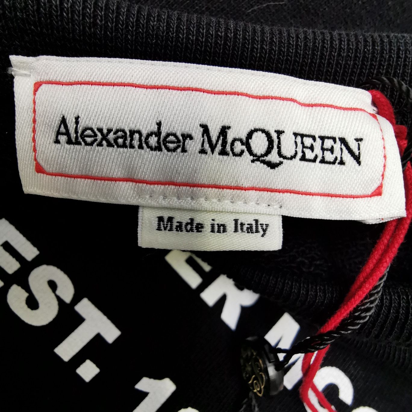 Alexander McQueen Alexander McQueen Logo Graphic Sweatshirt Size M Size US M / EU 48-50 / 2 - 7 Thumbnail