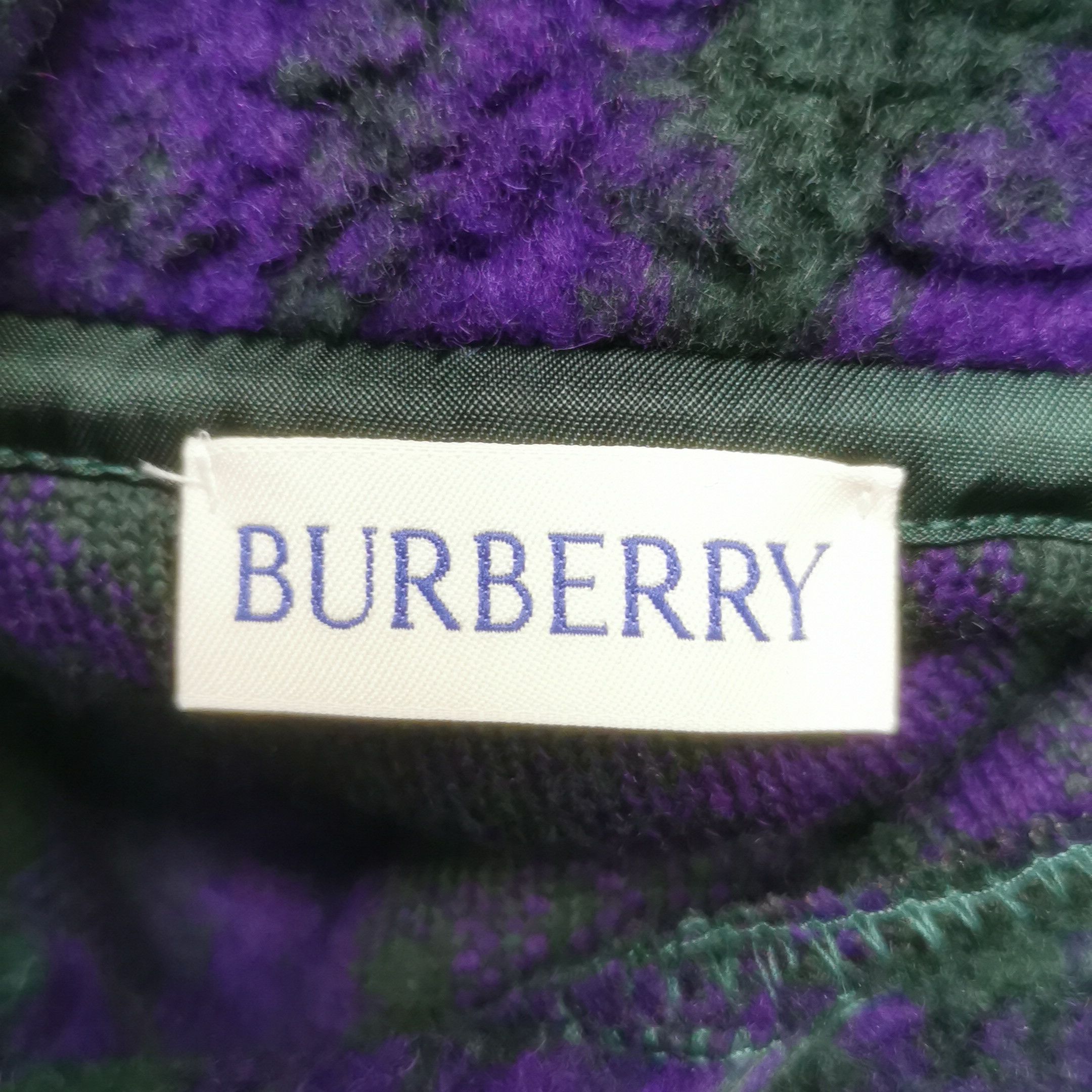 Burberry Burberry Vine Pattern Fleece Hoodie XL Size US XL / EU 56 / 4 - 5 Thumbnail