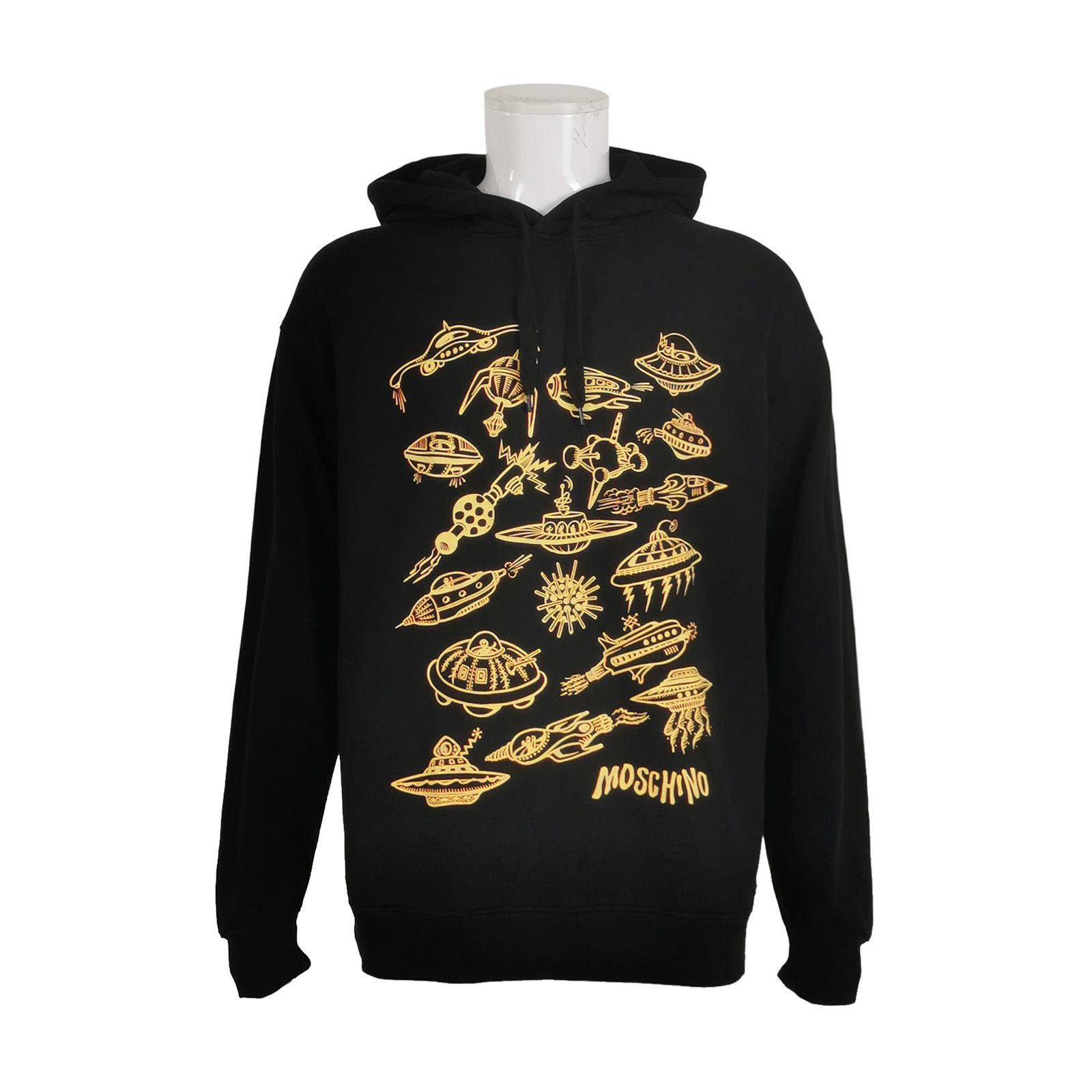 Moschino Moschino Space Graphic Hoodie Size 50 Size US M / EU 48-50 / 2 - 2 Thumbnail