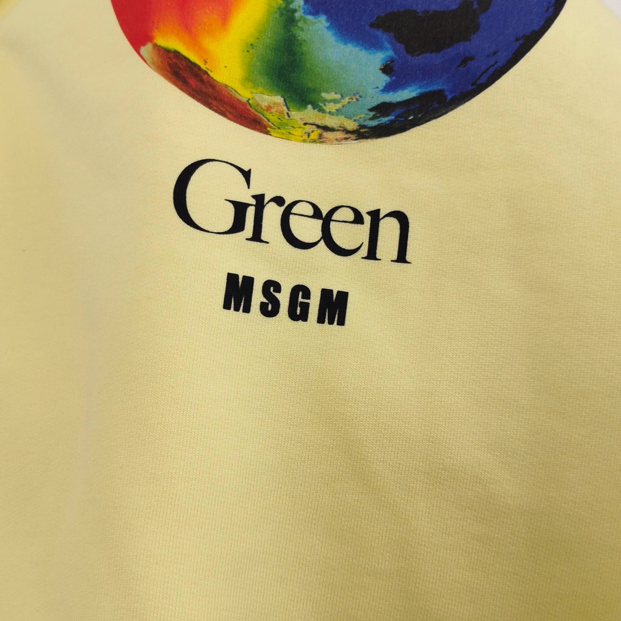MSGM MSGM Earth Graphic Fantastic Green Sweatshirt Size M Size US M / EU 48-50 / 2 - 4 Thumbnail
