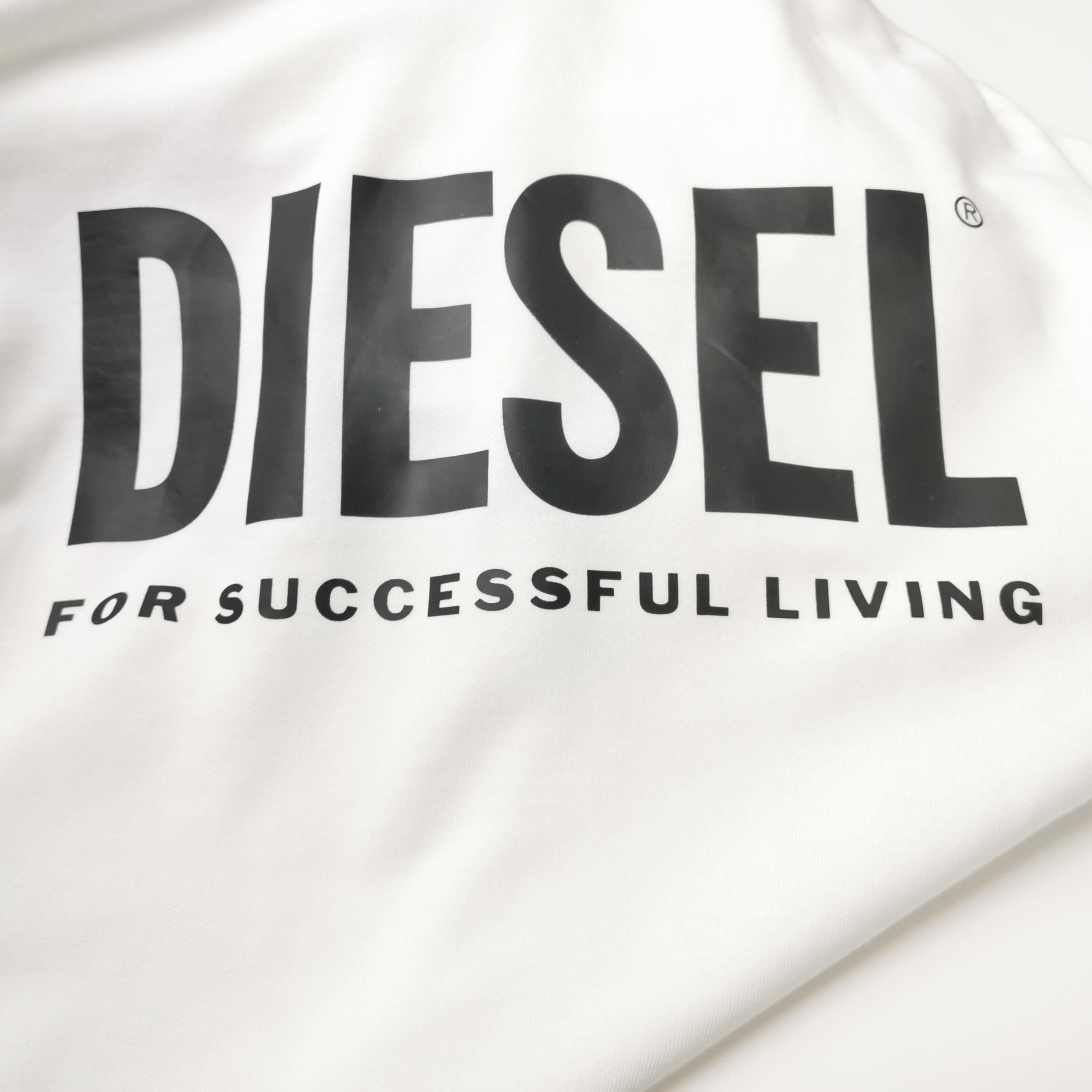 Diesel Diesel Logo Print Hoodie White L Size US L / EU 52-54 / 3 - 4 Thumbnail