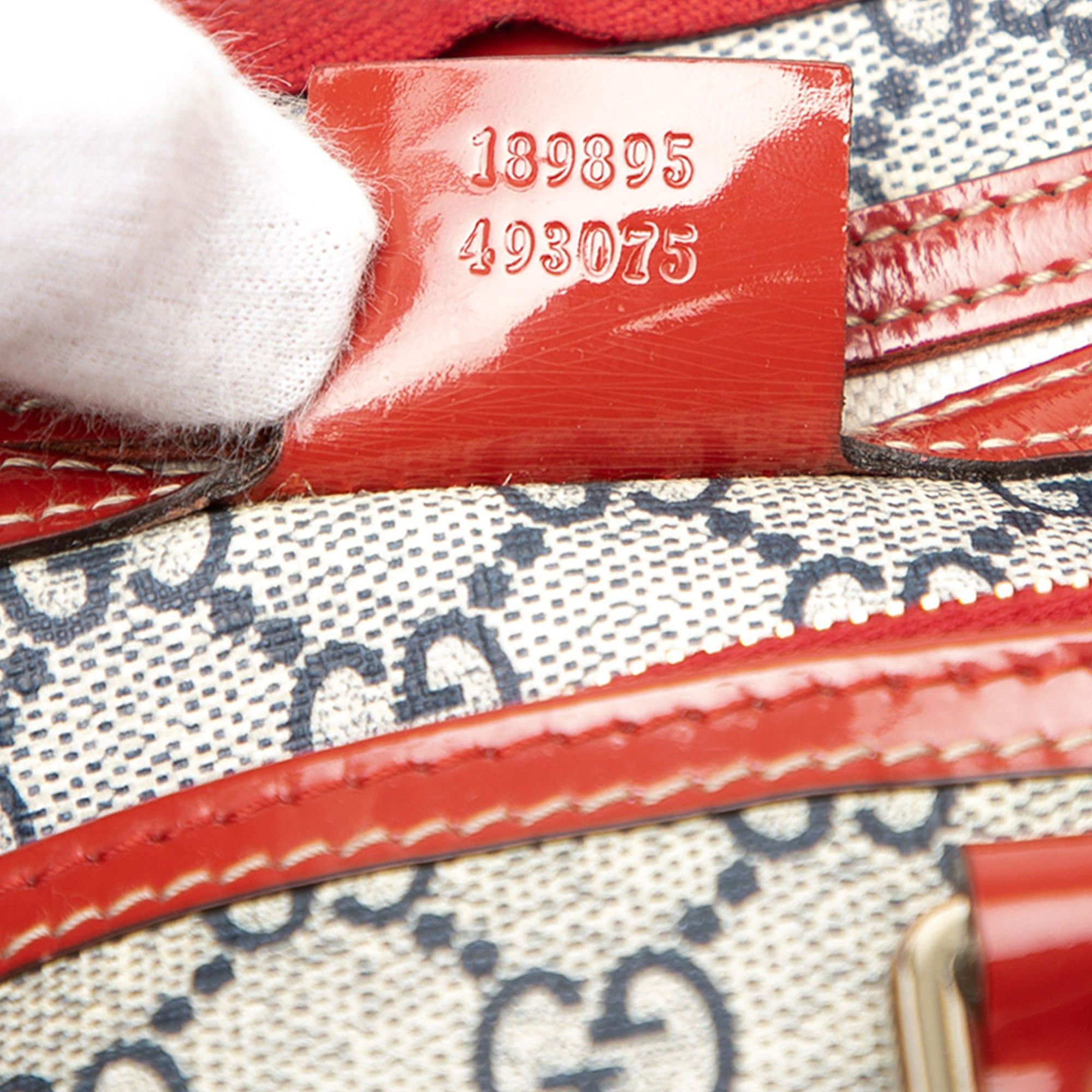 Gucci Medium GG Supreme Joy Tattoo Heart Boston Bag Size ONE SIZE - 6 Thumbnail