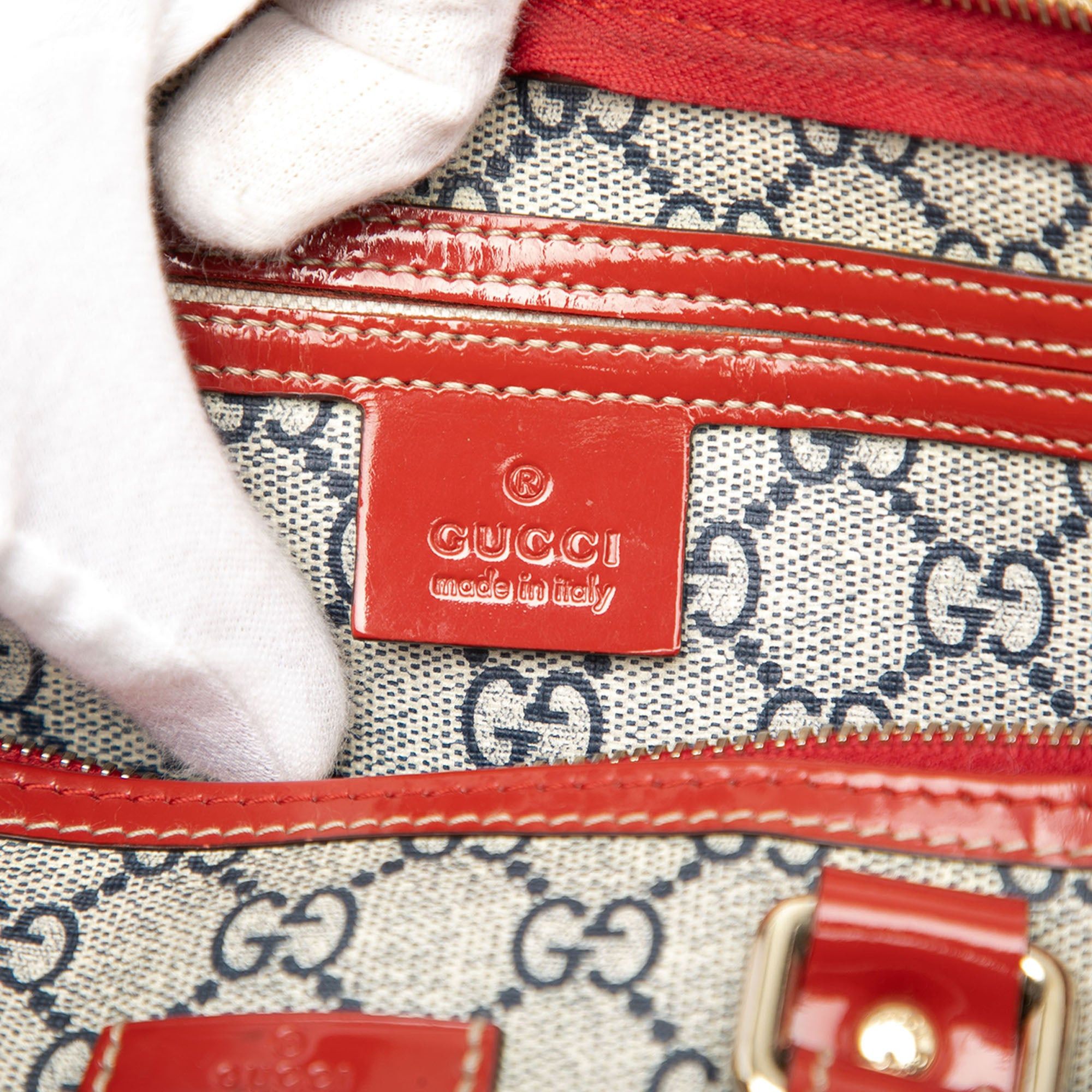 Gucci Medium GG Supreme Joy Tattoo Heart Boston Bag Size ONE SIZE - 5 Thumbnail