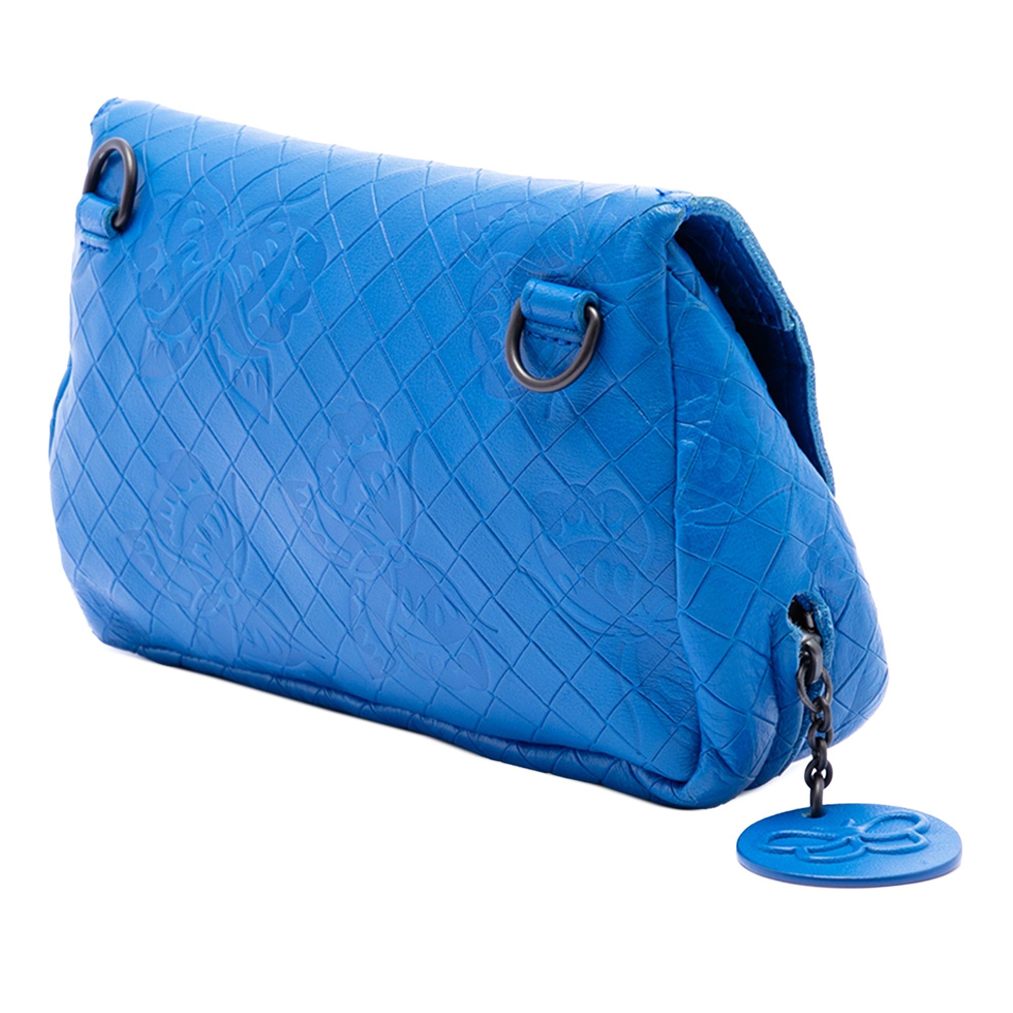 Bottega Veneta Small Calfskin Intrecciomirage Embossed Butterfly Chain Crossbody Size ONE SIZE - 2 Thumbnail
