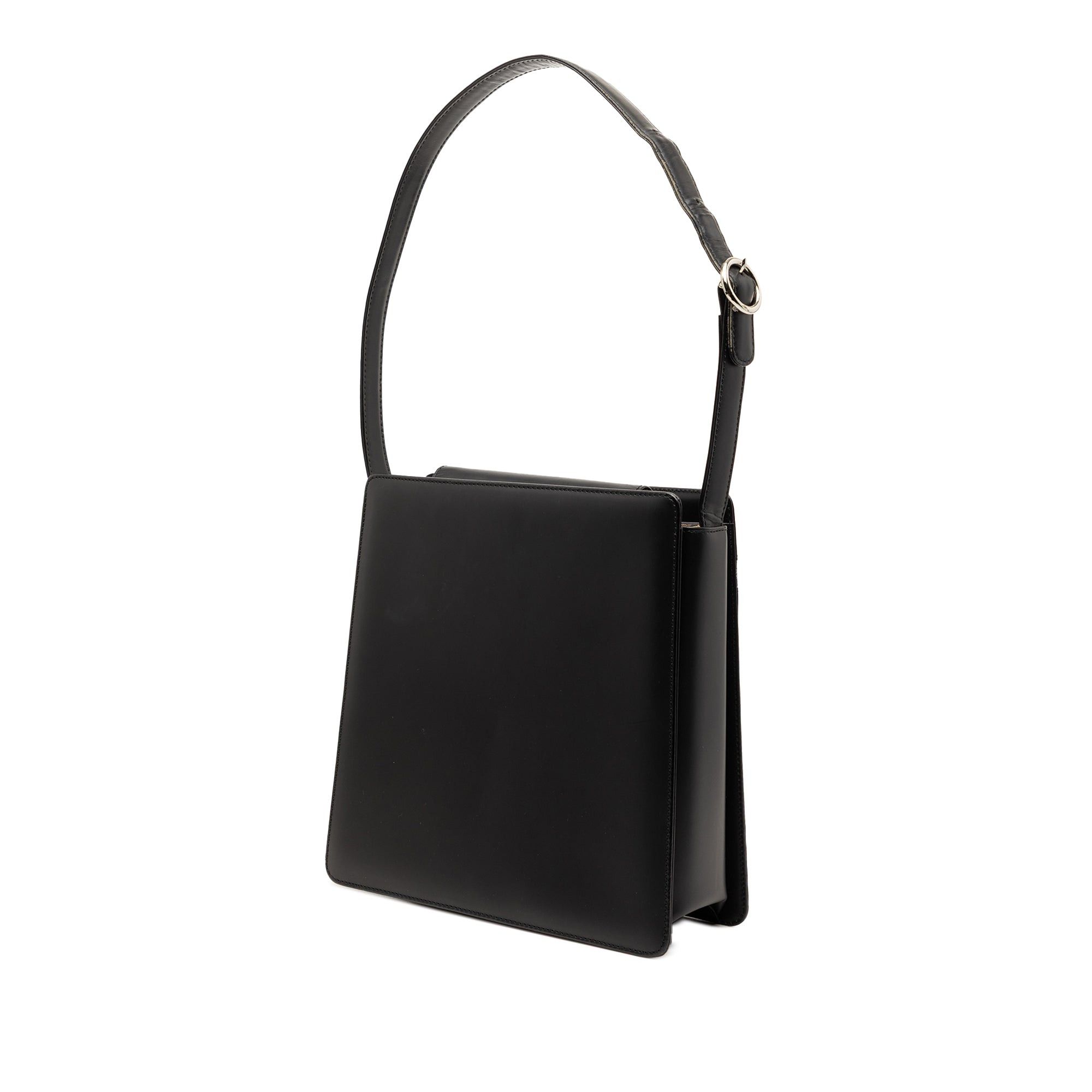 Burberry House Check Trimmed Leather Shoulder Bag Size ONE SIZE - 2 Thumbnail