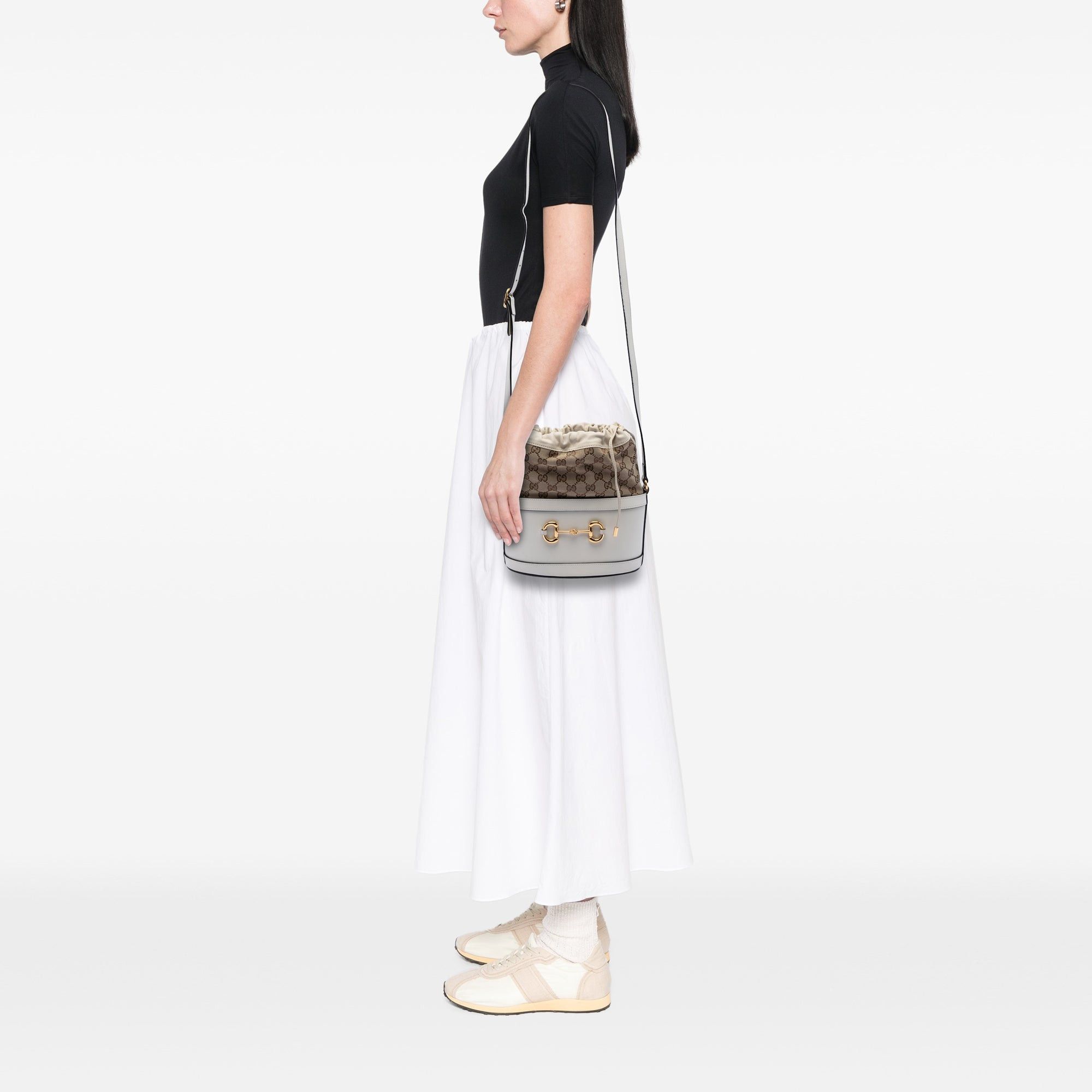 Gucci GG Canvas Horsebit 1955 Bucket Bag Size ONE SIZE - 7 Thumbnail