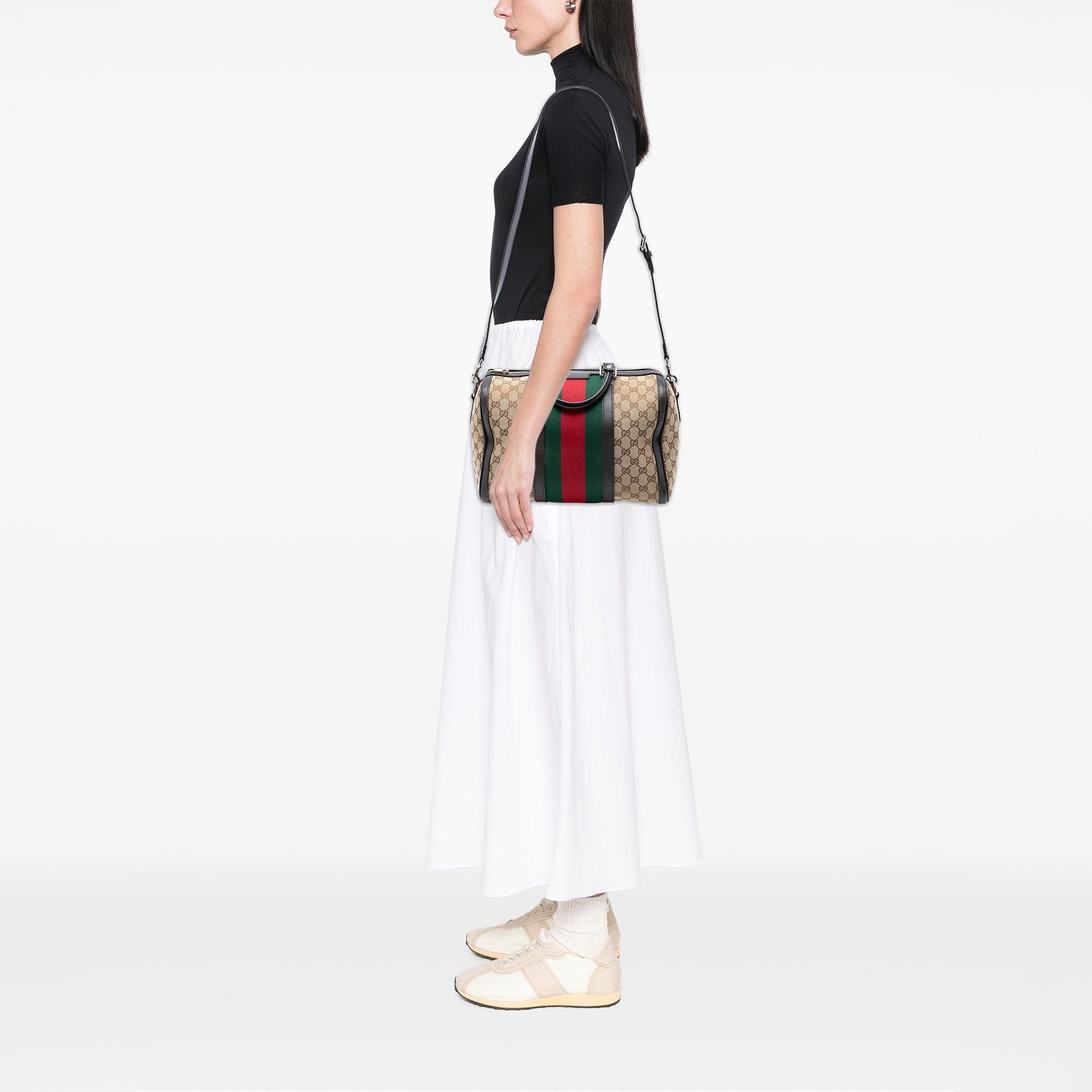 Gucci Medium GG Canvas Web Joy Boston Bag Size ONE SIZE - 7 Thumbnail