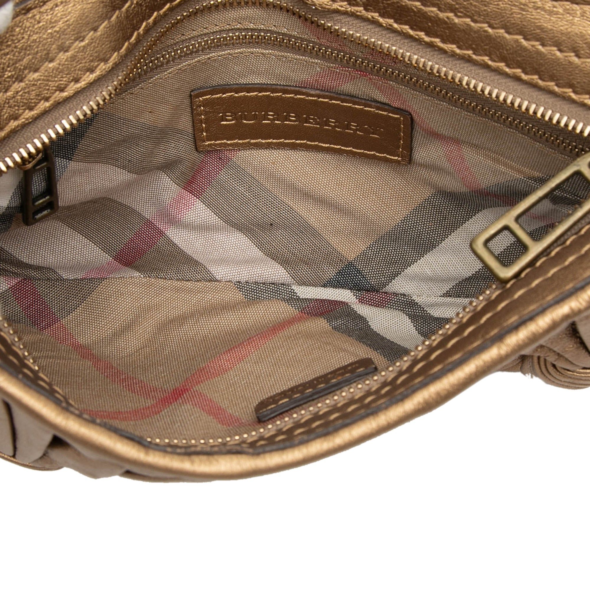 Burberry Metallic Leather Sling Knot Shoulder Bag Size ONE SIZE - 4 Thumbnail