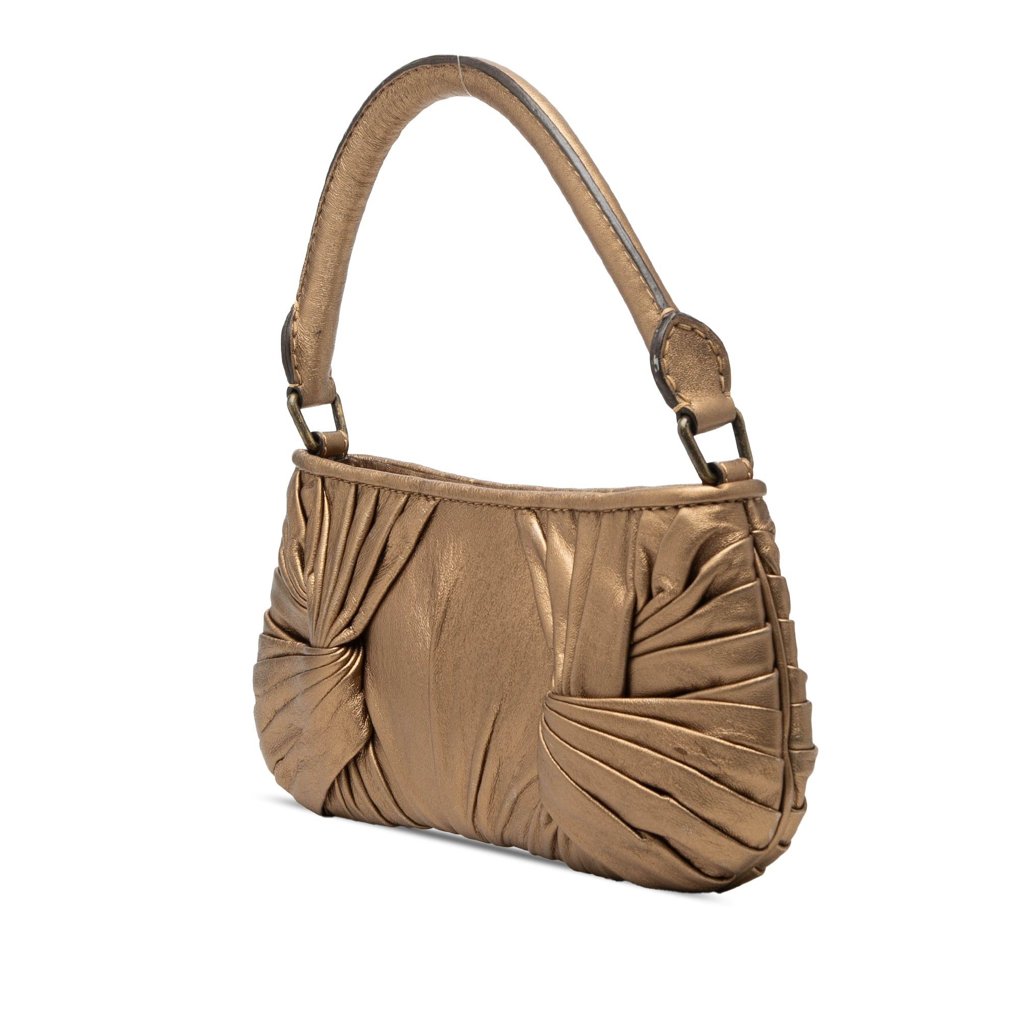 Burberry Metallic Leather Sling Knot Shoulder Bag Size ONE SIZE - 2 Thumbnail