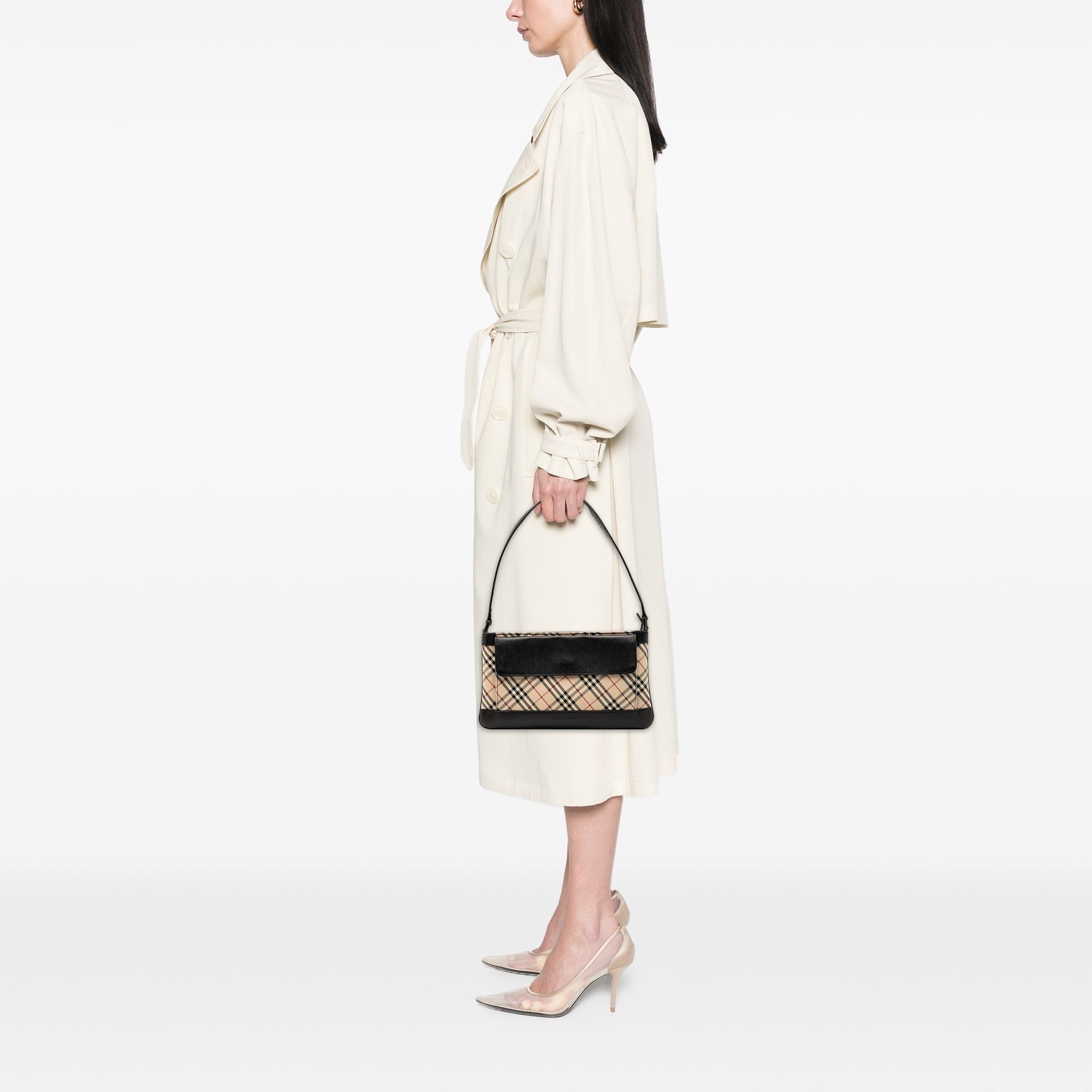 Burberry Nova Check Canvas Shoulder Bag Size ONE SIZE - 6 Thumbnail