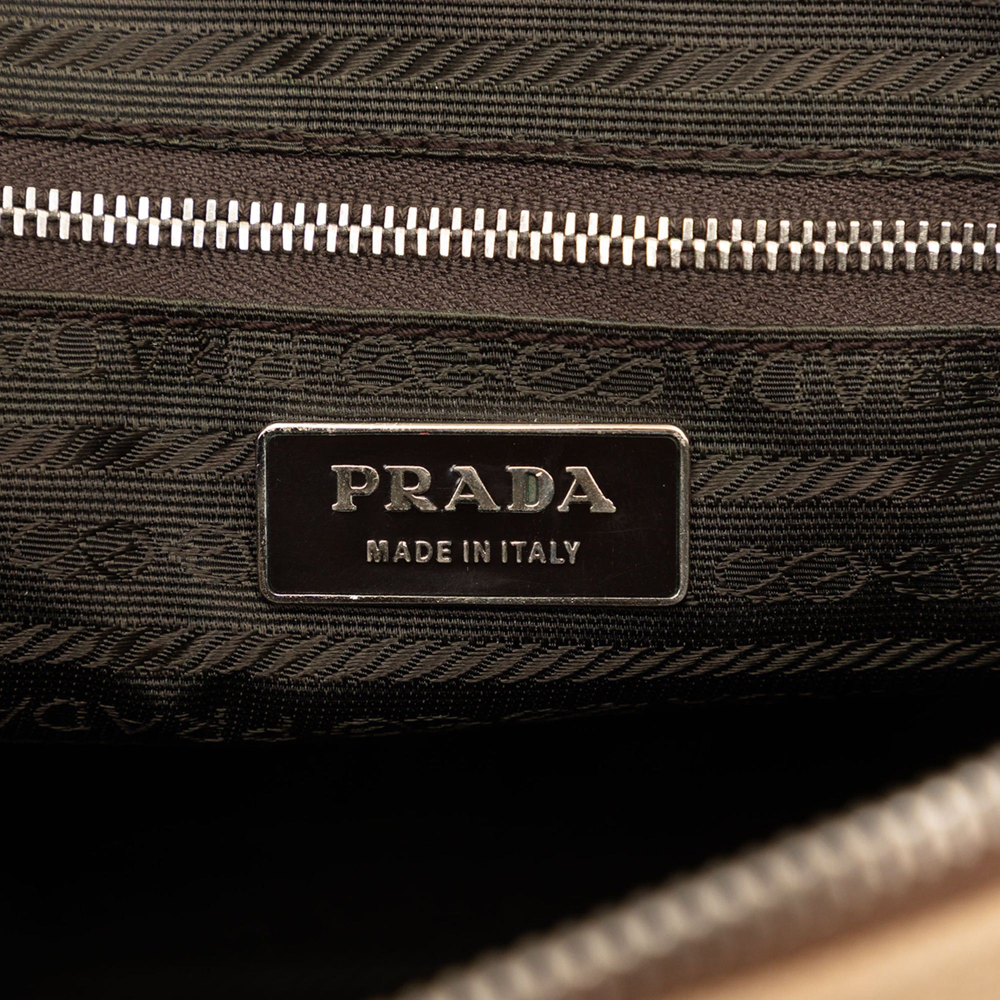 Prada Cinghiale Trimmed Canapa Dome Handbag Size ONE SIZE - 5 Thumbnail