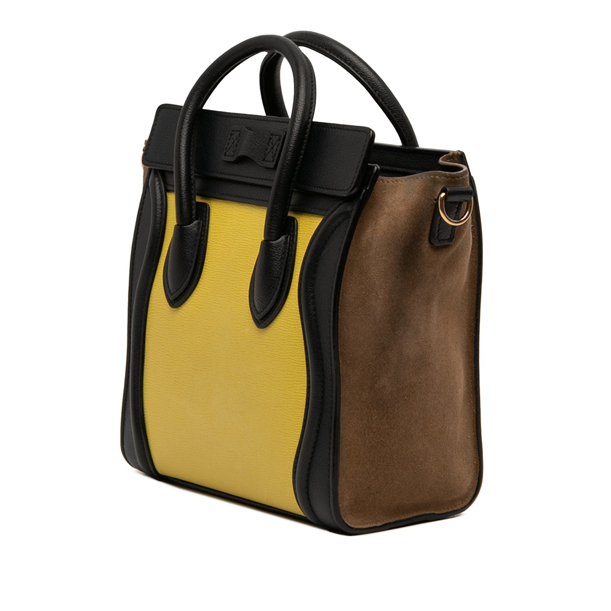 Celine Nano Tricolor Calfskin and Suede Luggage Tote Size ONE SIZE - 2 Thumbnail