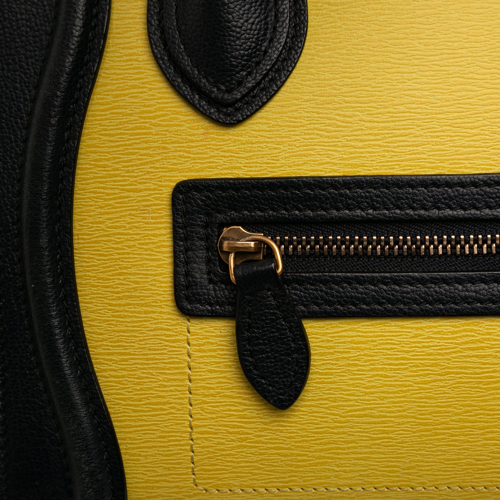 Celine Nano Tricolor Calfskin and Suede Luggage Tote Size ONE SIZE - 6 Thumbnail