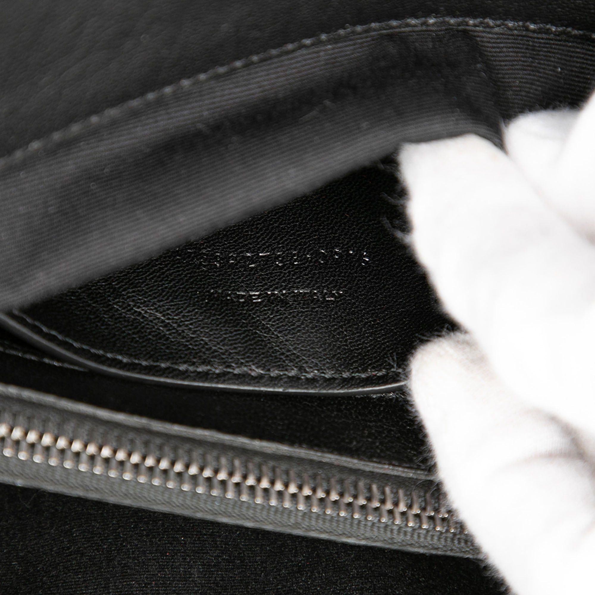 Saint Laurent Paris Large Chevron Sheepskin Monogram College Satchel Size ONE SIZE - 7 Thumbnail