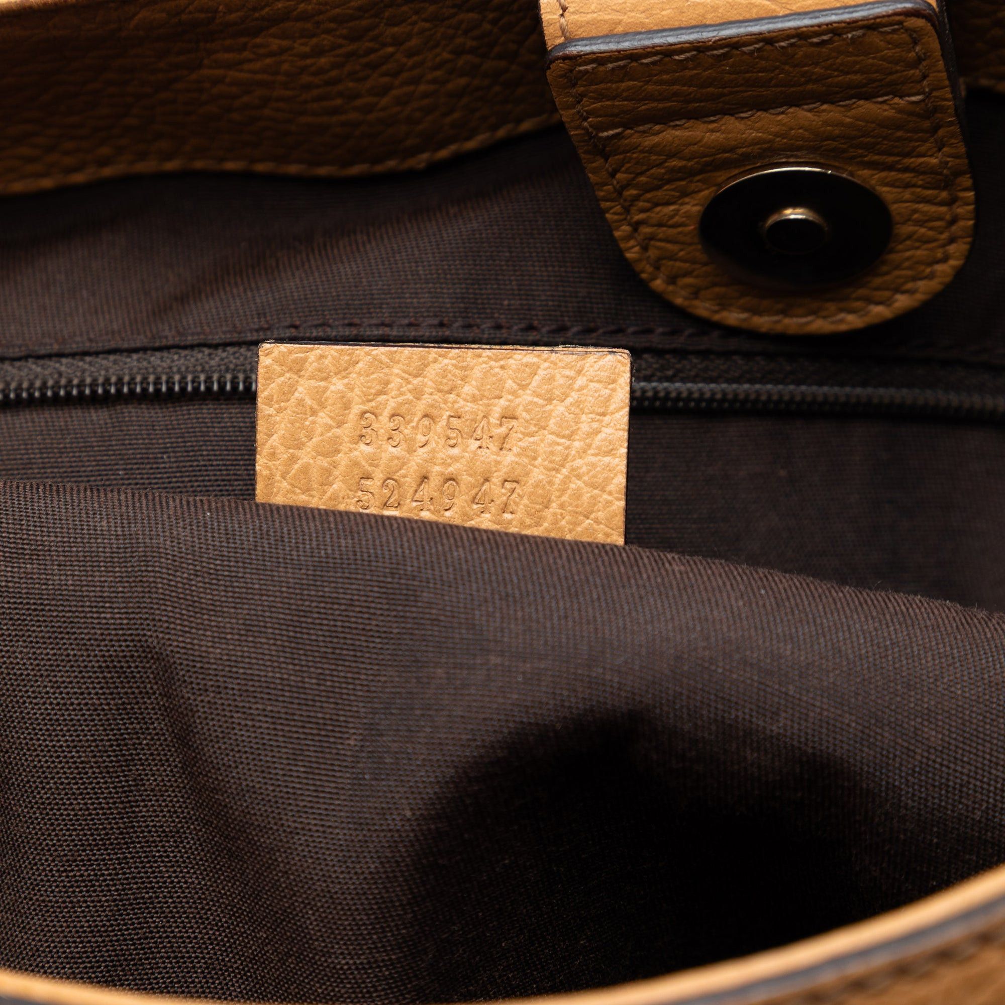 Gucci Grained Calfskin Bamboo Shopper Tote Size ONE SIZE - 6 Thumbnail