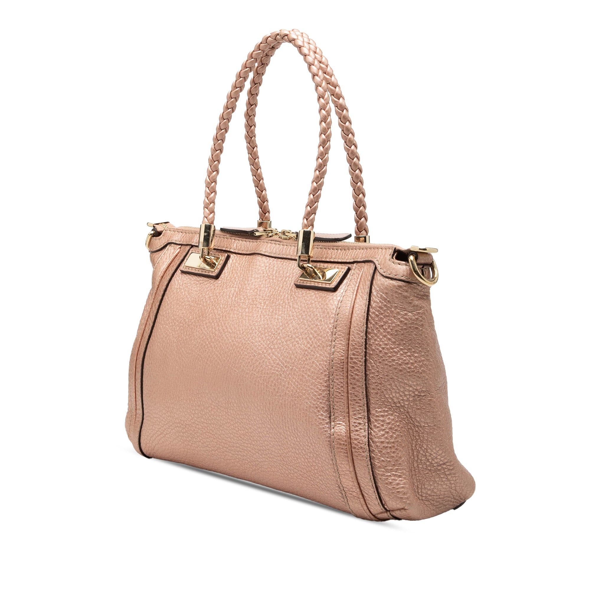 Gucci Metallic Pebbled Calfskin Bella Satchel Size ONE SIZE - 2 Thumbnail