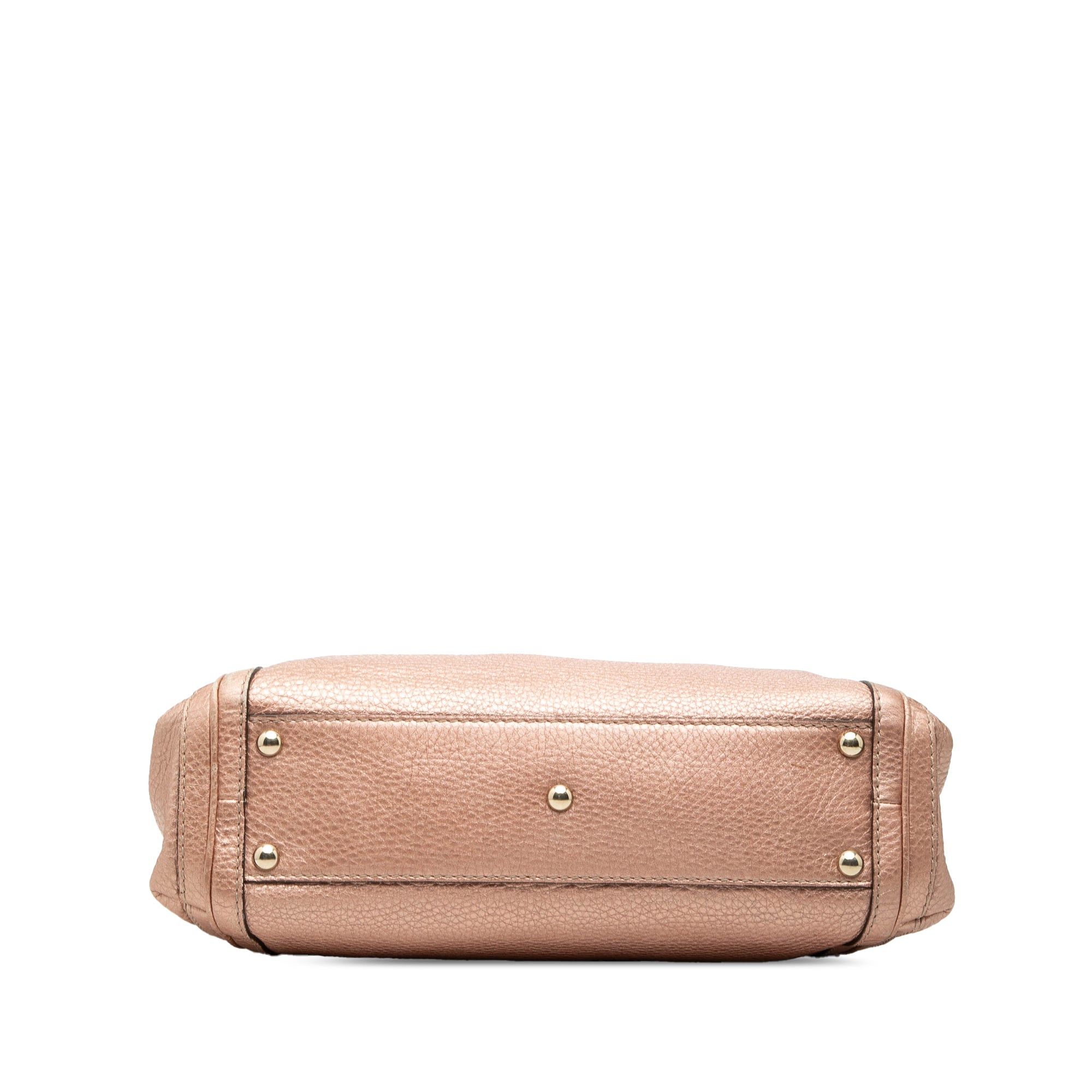 Gucci Metallic Pebbled Calfskin Bella Satchel Size ONE SIZE - 3 Thumbnail