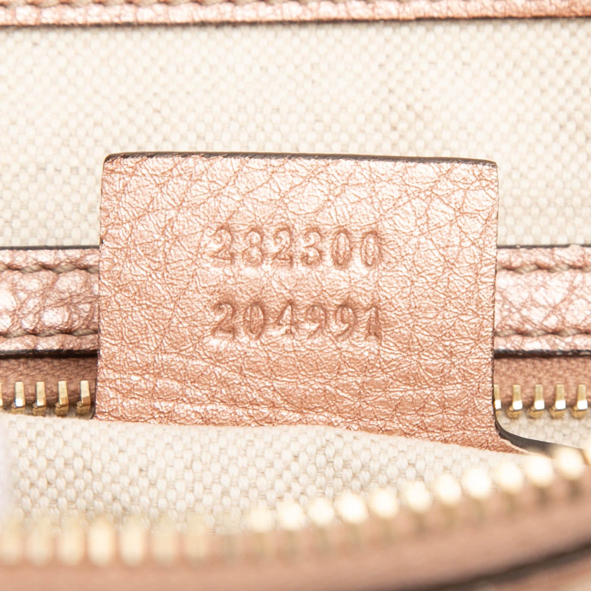 Gucci Metallic Pebbled Calfskin Bella Satchel Size ONE SIZE - 6 Thumbnail