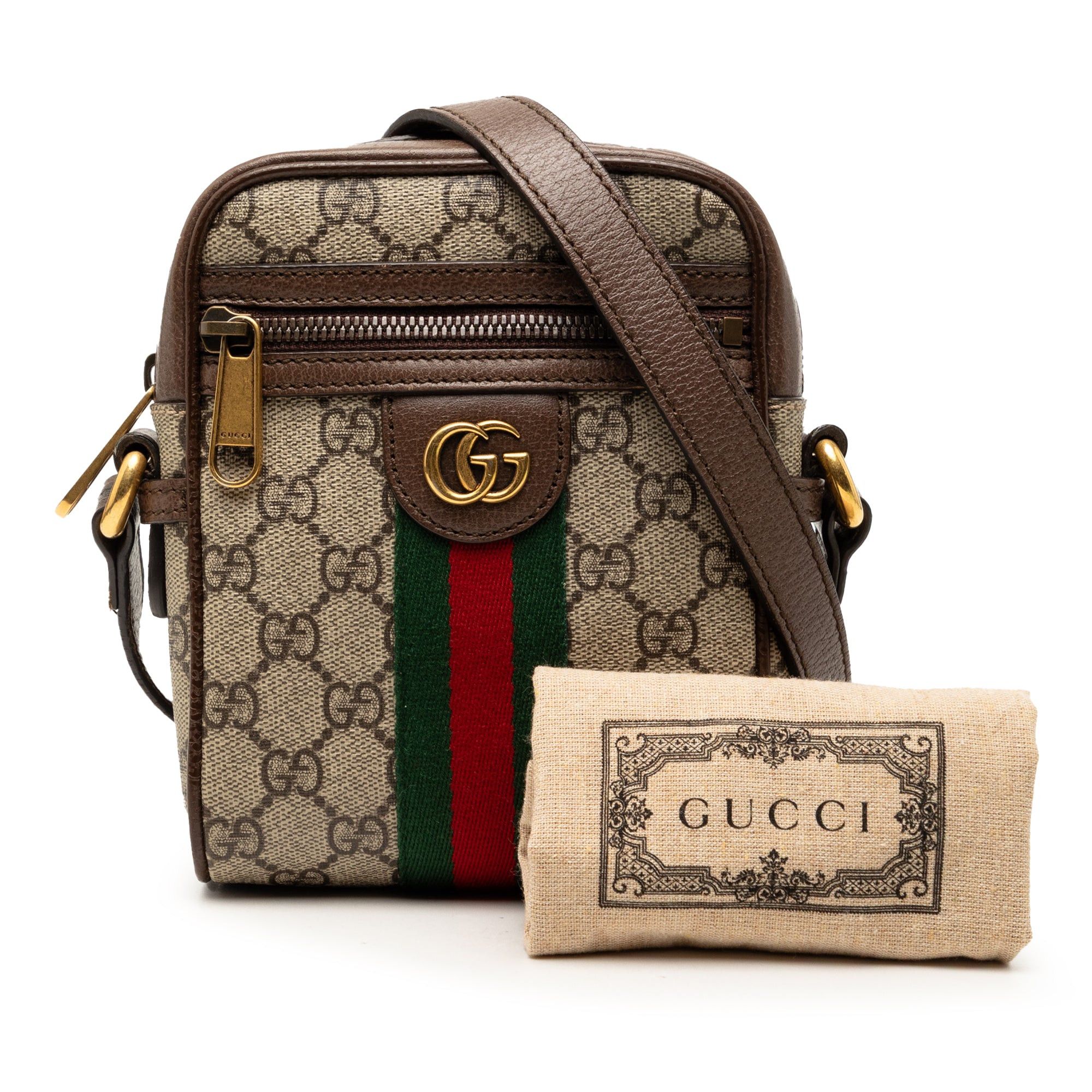 Gucci Mini GG Supreme Web Ophidia Crossbody Size ONE SIZE - 8 Thumbnail