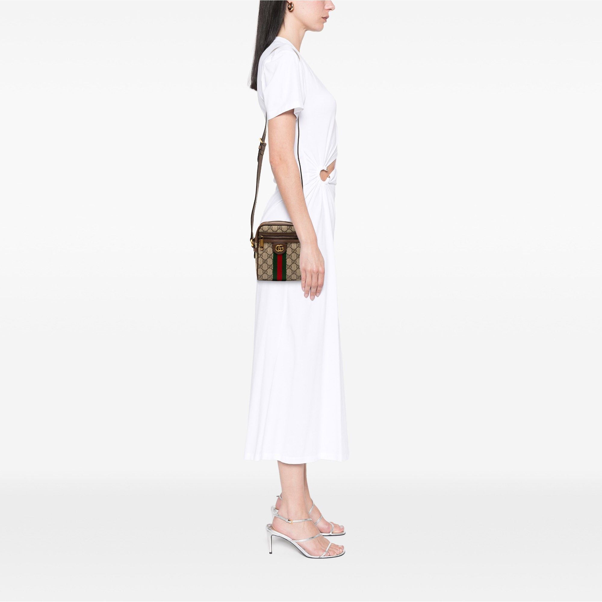Gucci Mini GG Supreme Web Ophidia Crossbody Size ONE SIZE - 7 Thumbnail
