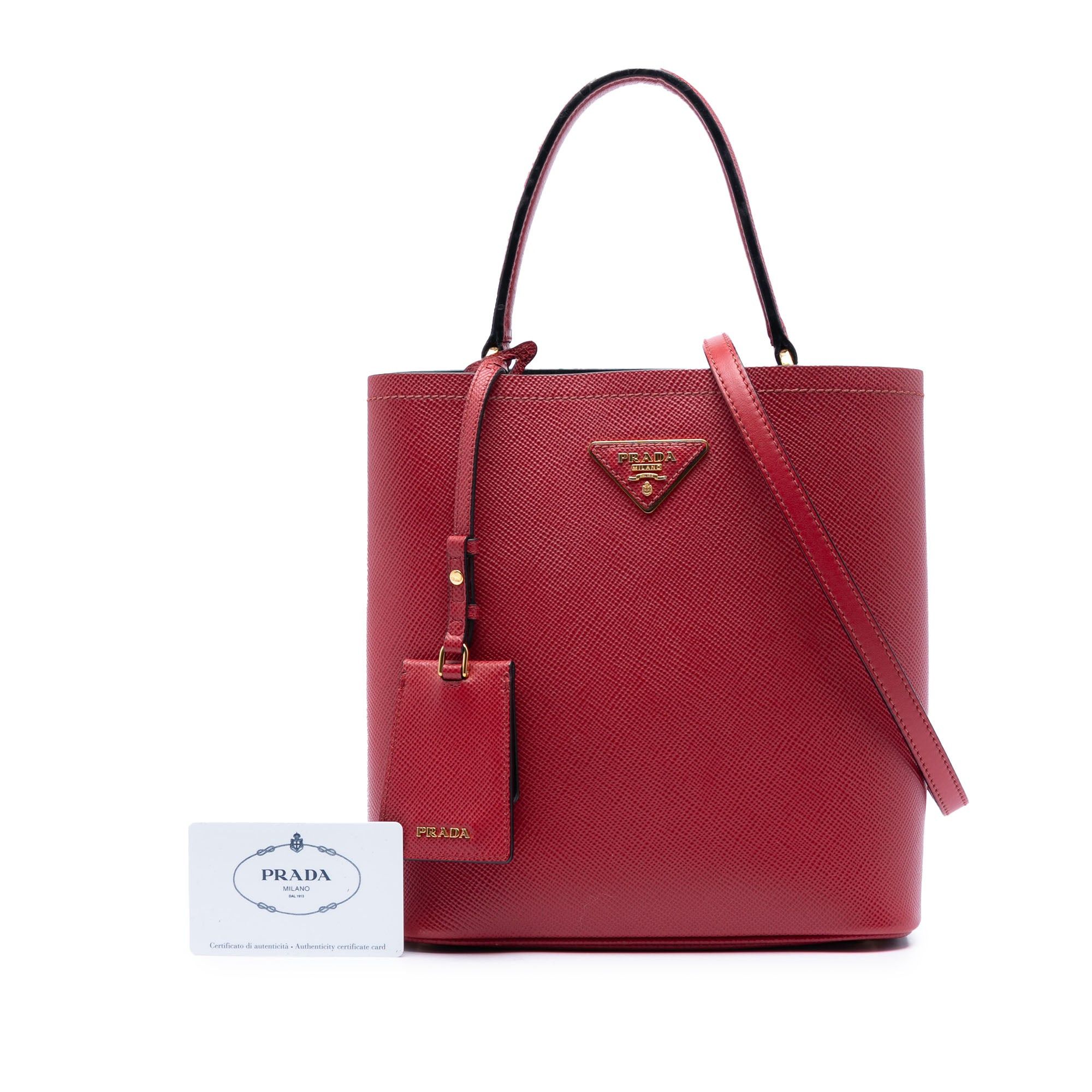 Prada Medium Saffiano Cuir Panier Satchel Size ONE SIZE - 7 Thumbnail