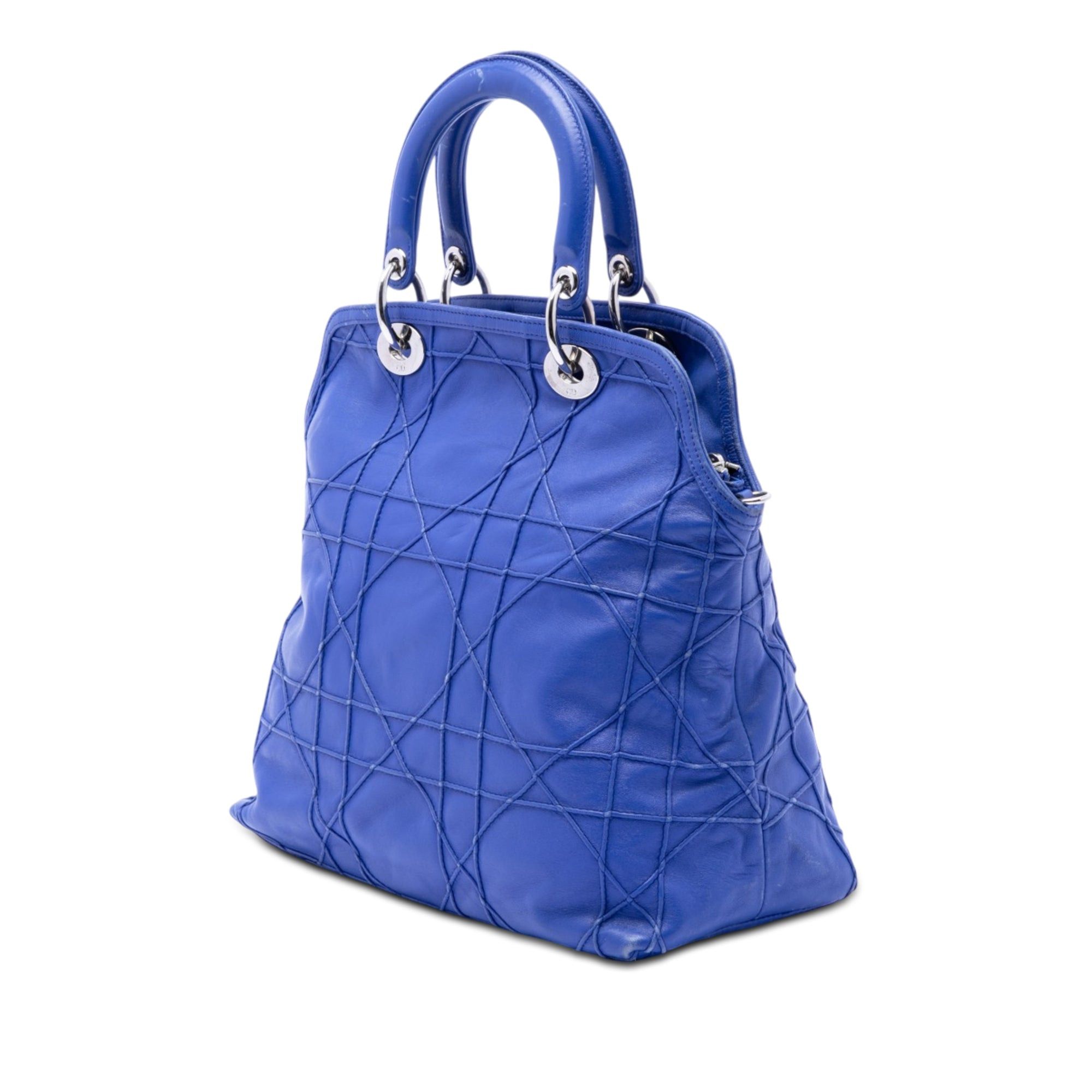 Dior Medium Lambskin Cannage Polochon Granville Satchel Size ONE SIZE - 2 Thumbnail