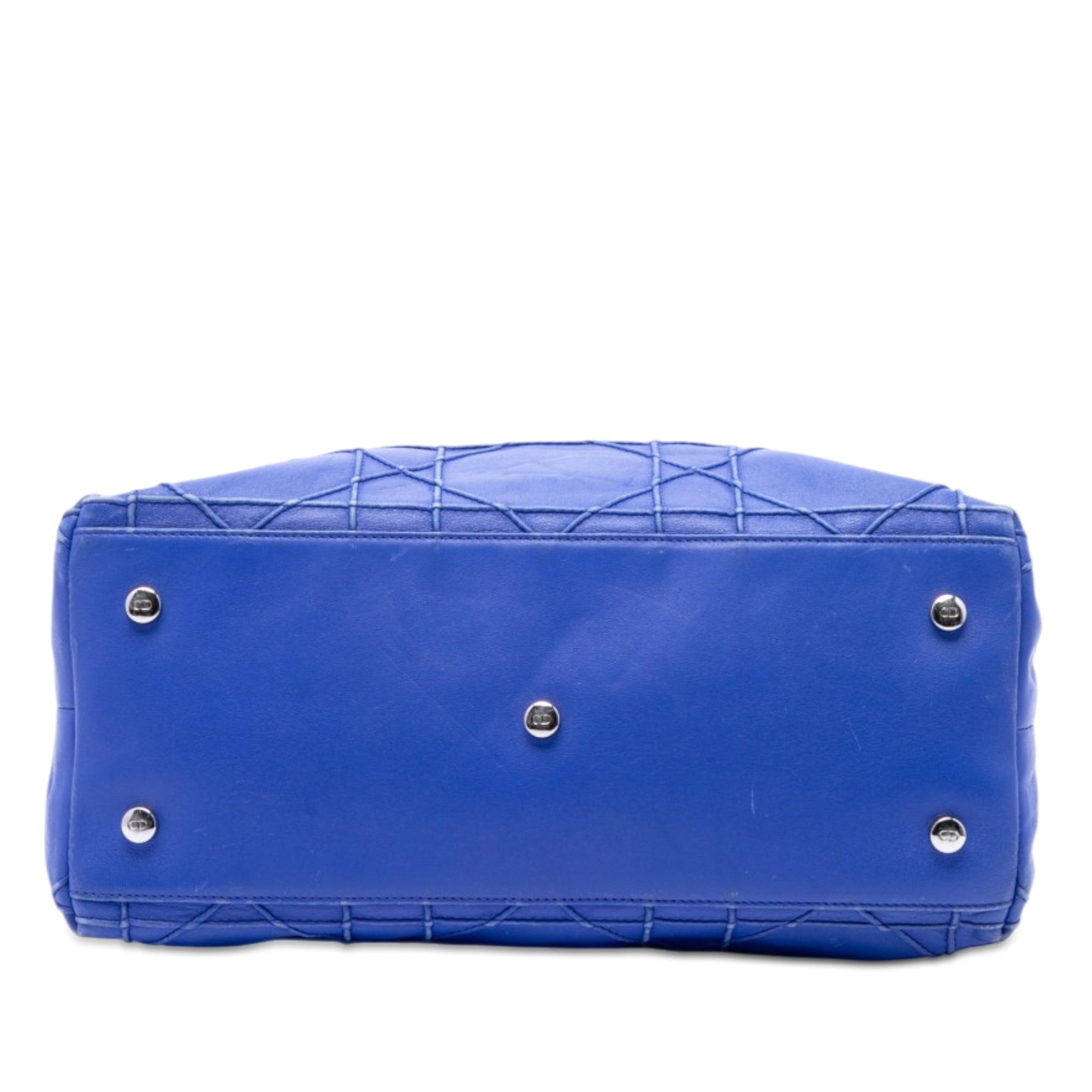 Dior Medium Lambskin Cannage Polochon Granville Satchel Size ONE SIZE - 3 Thumbnail